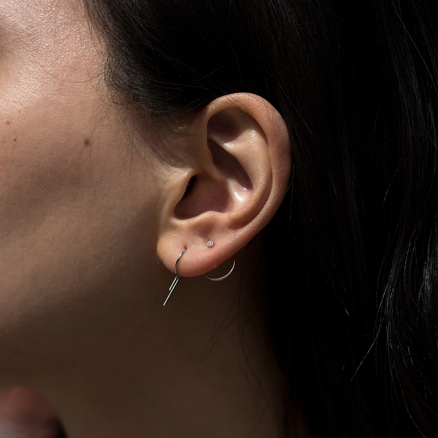 Loopdie Earring Silver (single) - Image 5