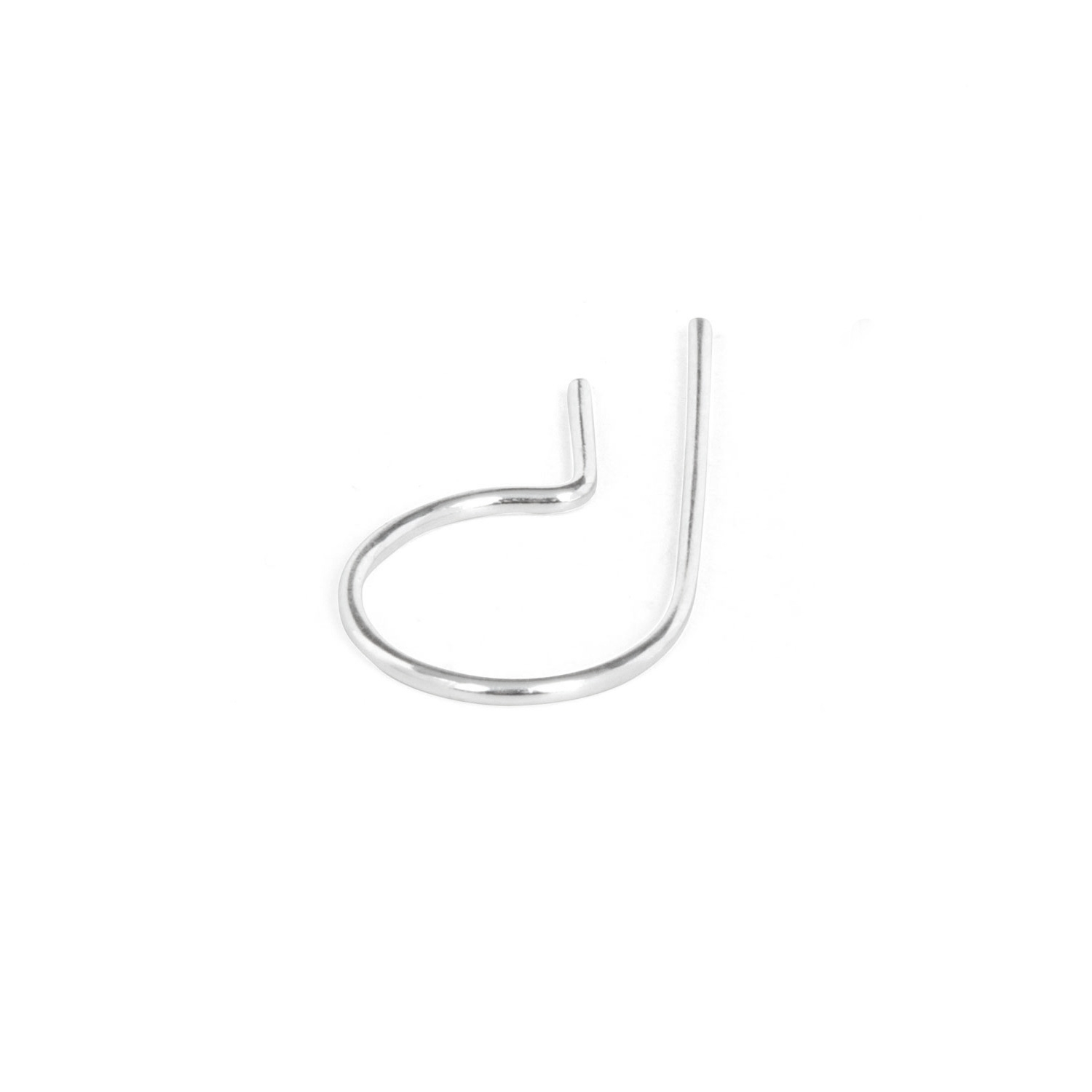 Alternative view of Loopdie Earring Silver (single)