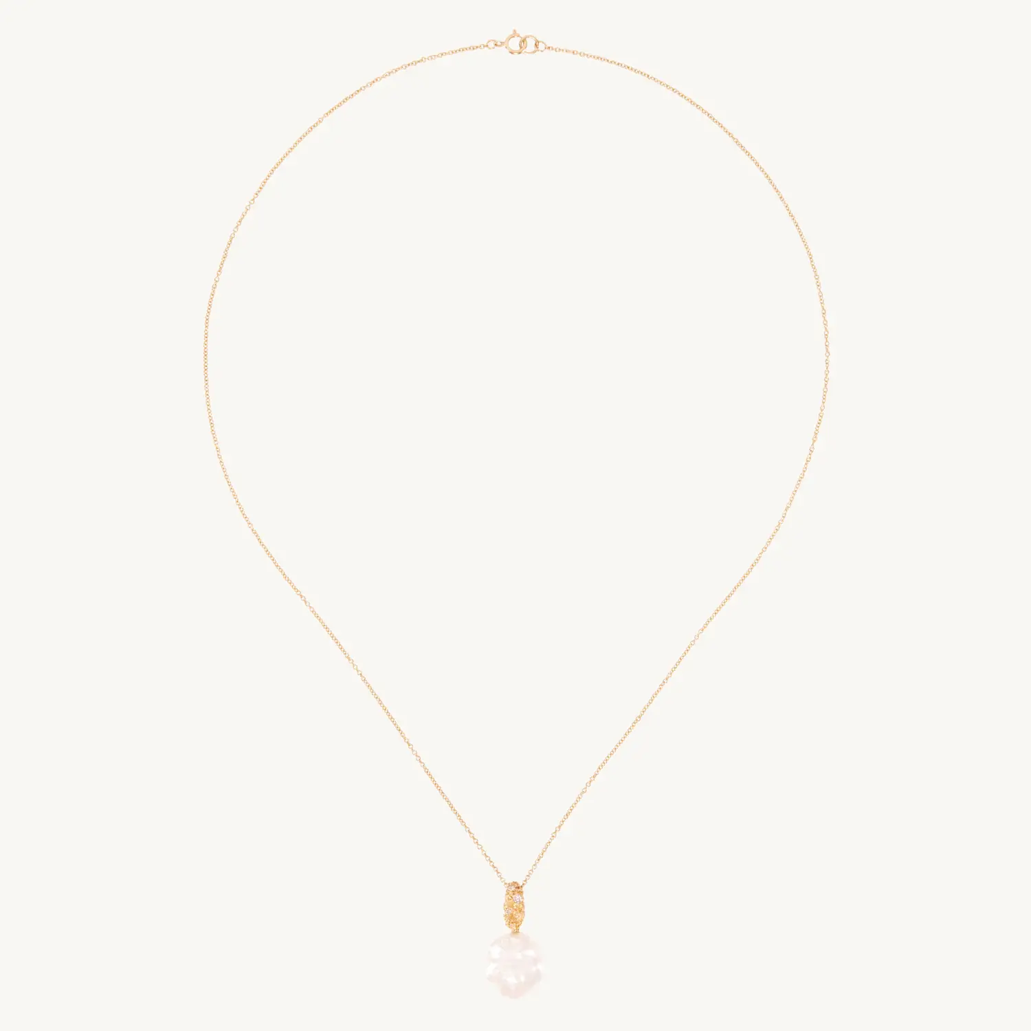 Marquise Lace Pearl Necklace