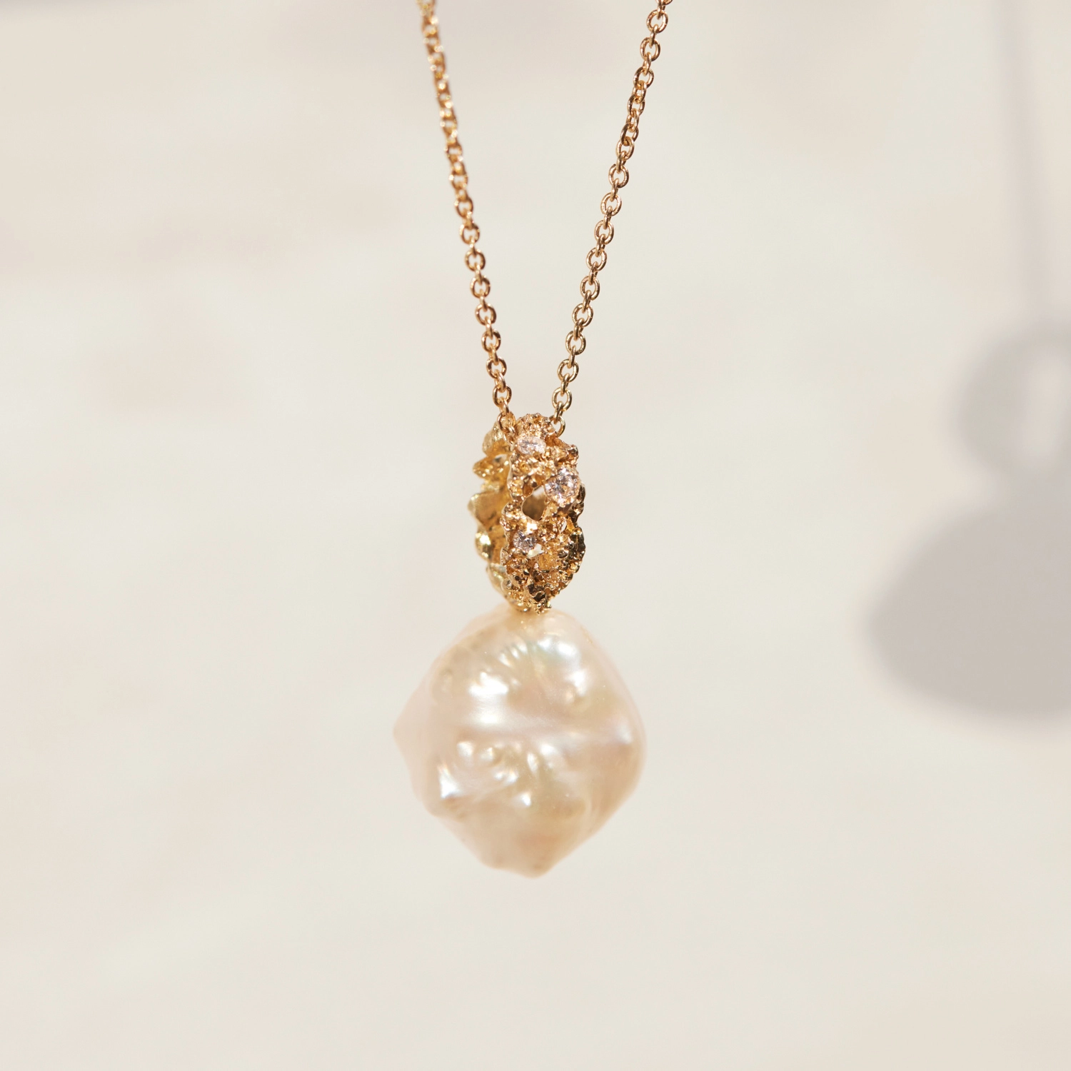 Marquise Lace Pearl Necklace - Image 9