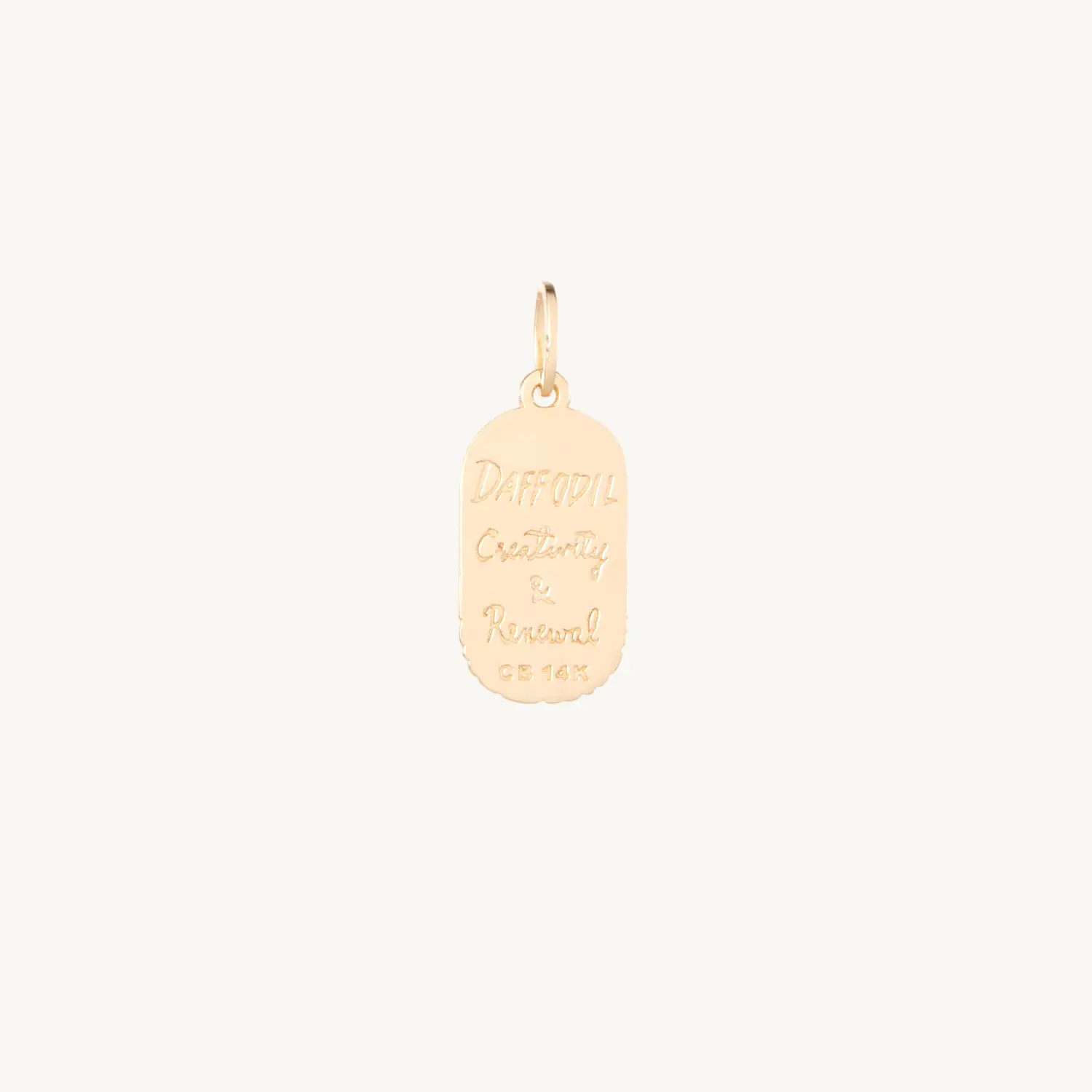 Alternative view of Daffodil Poem Charm, March