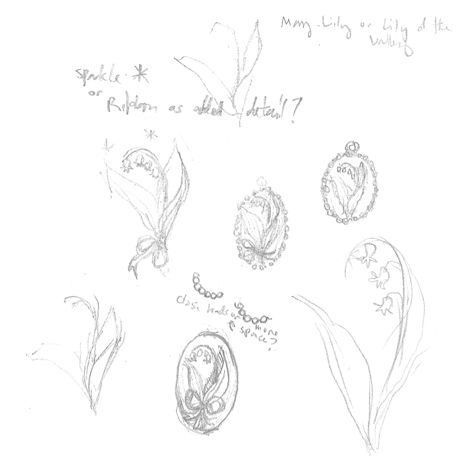 Lily of the Valley Poem Charm, May - Image 9
