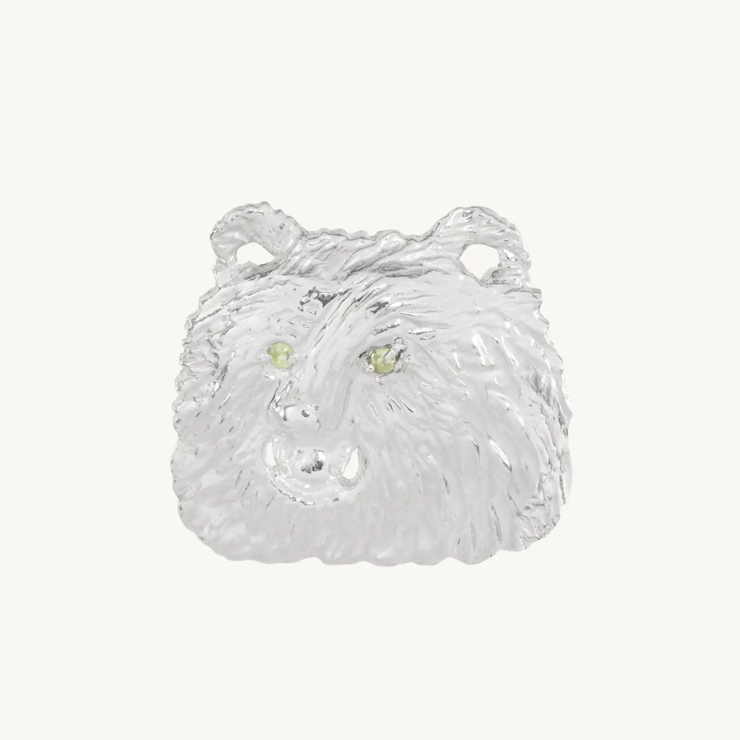 Green-Eyed Bear Convertible Brooch & Charm