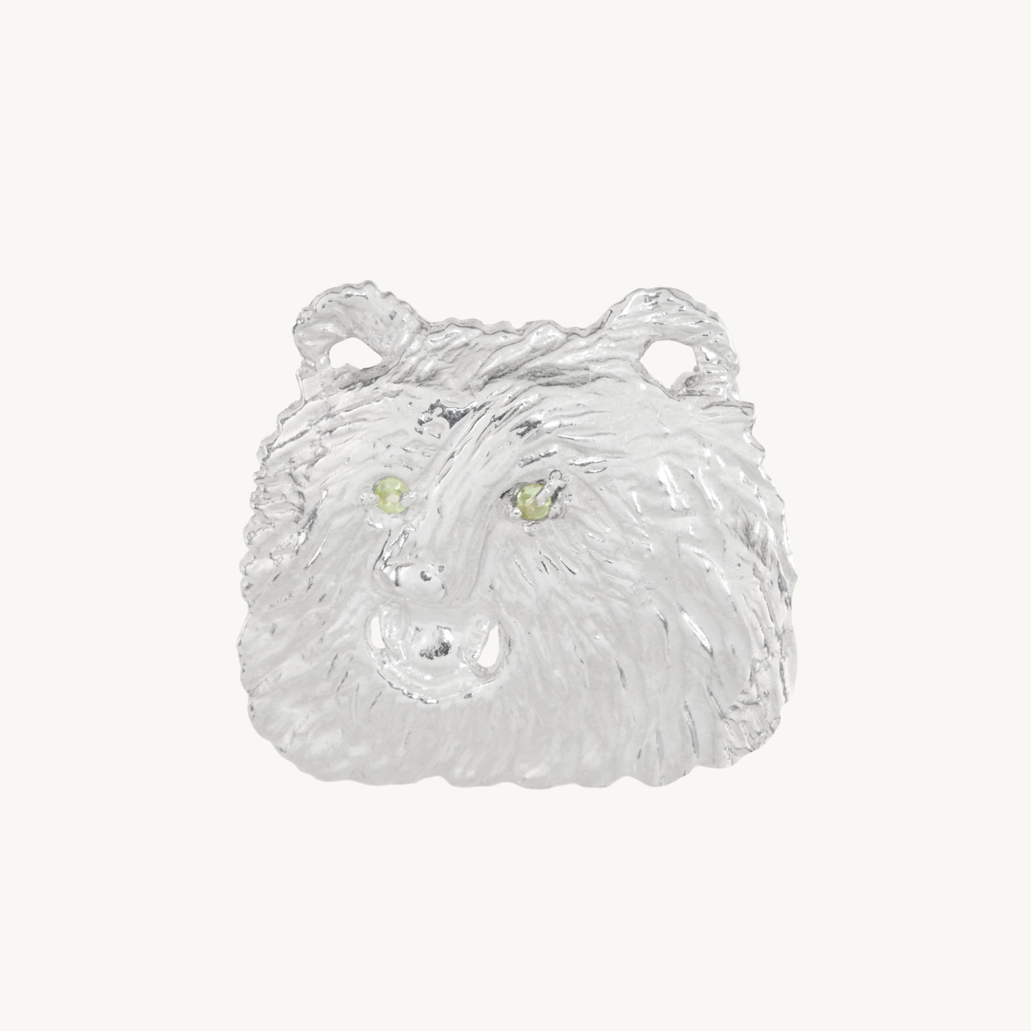 Green-Eyed Bear Convertible Brooch & Charm - Image 8