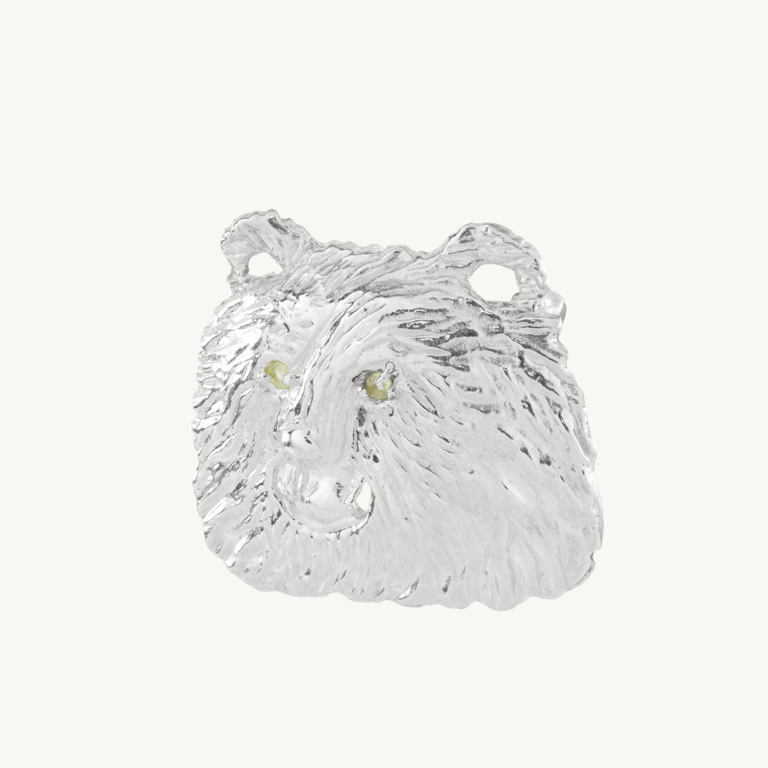 Alternative view of Green-Eyed Bear Convertible Brooch & Charm