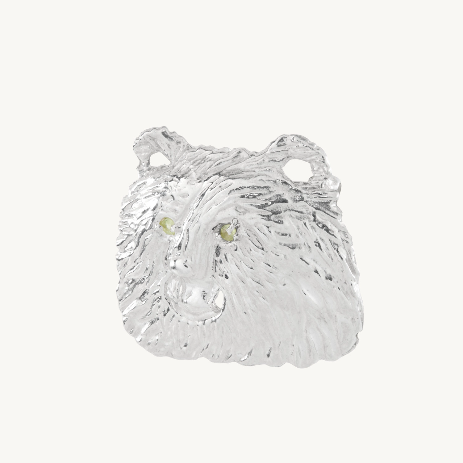 Green-Eyed Bear Convertible Brooch & Charm - Image 9