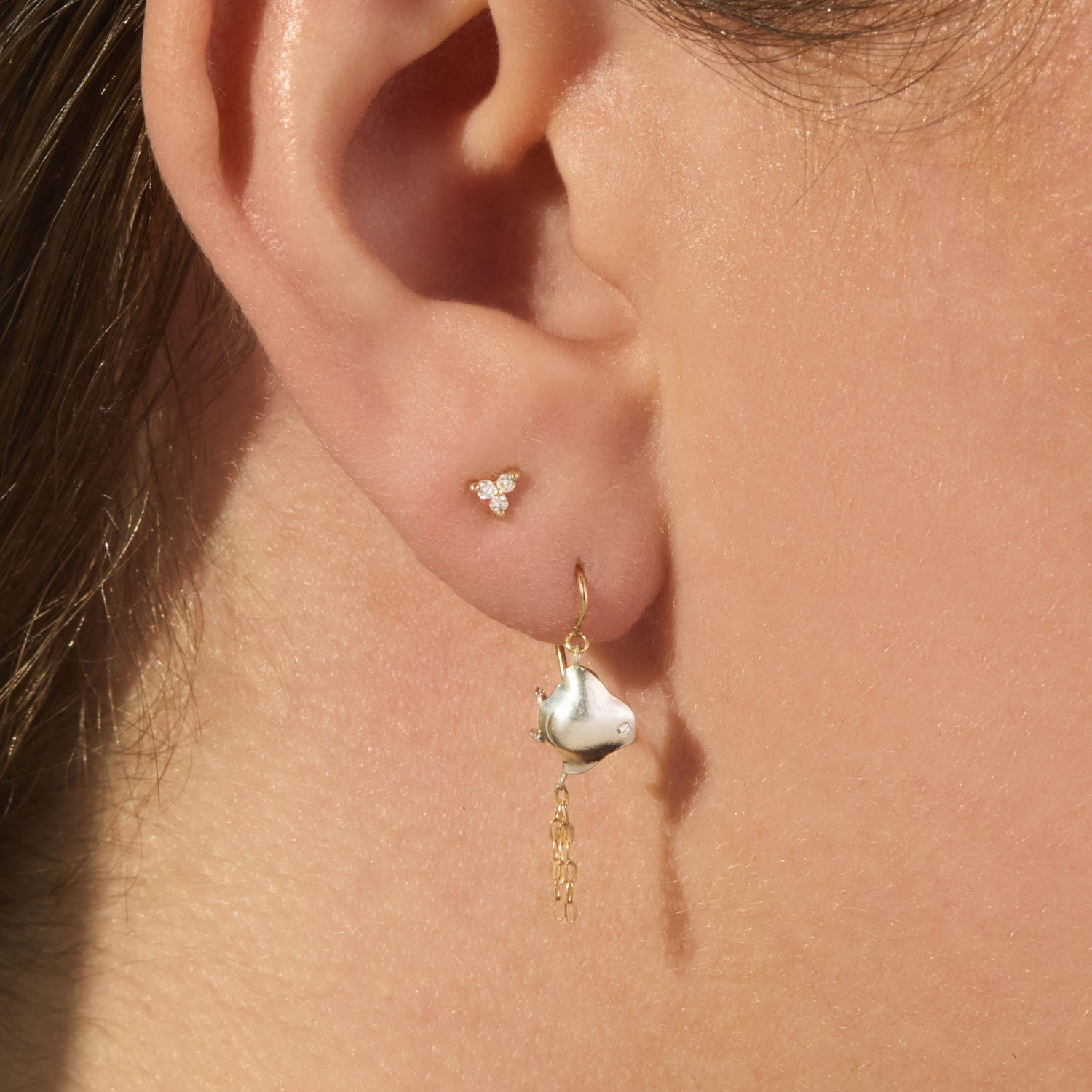 Alternative view of Tweedle Earring (single)