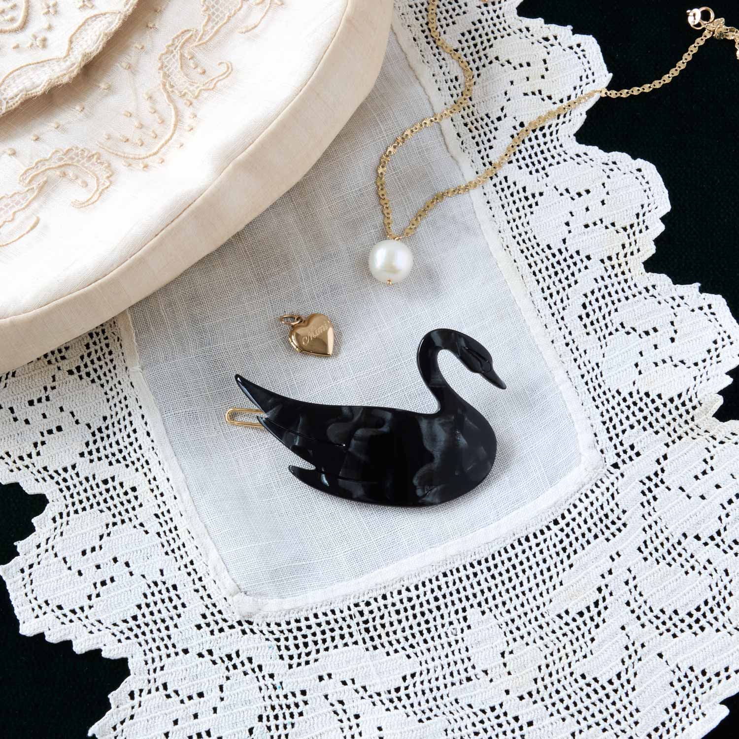 Black Swan Hair Clip - Image 6