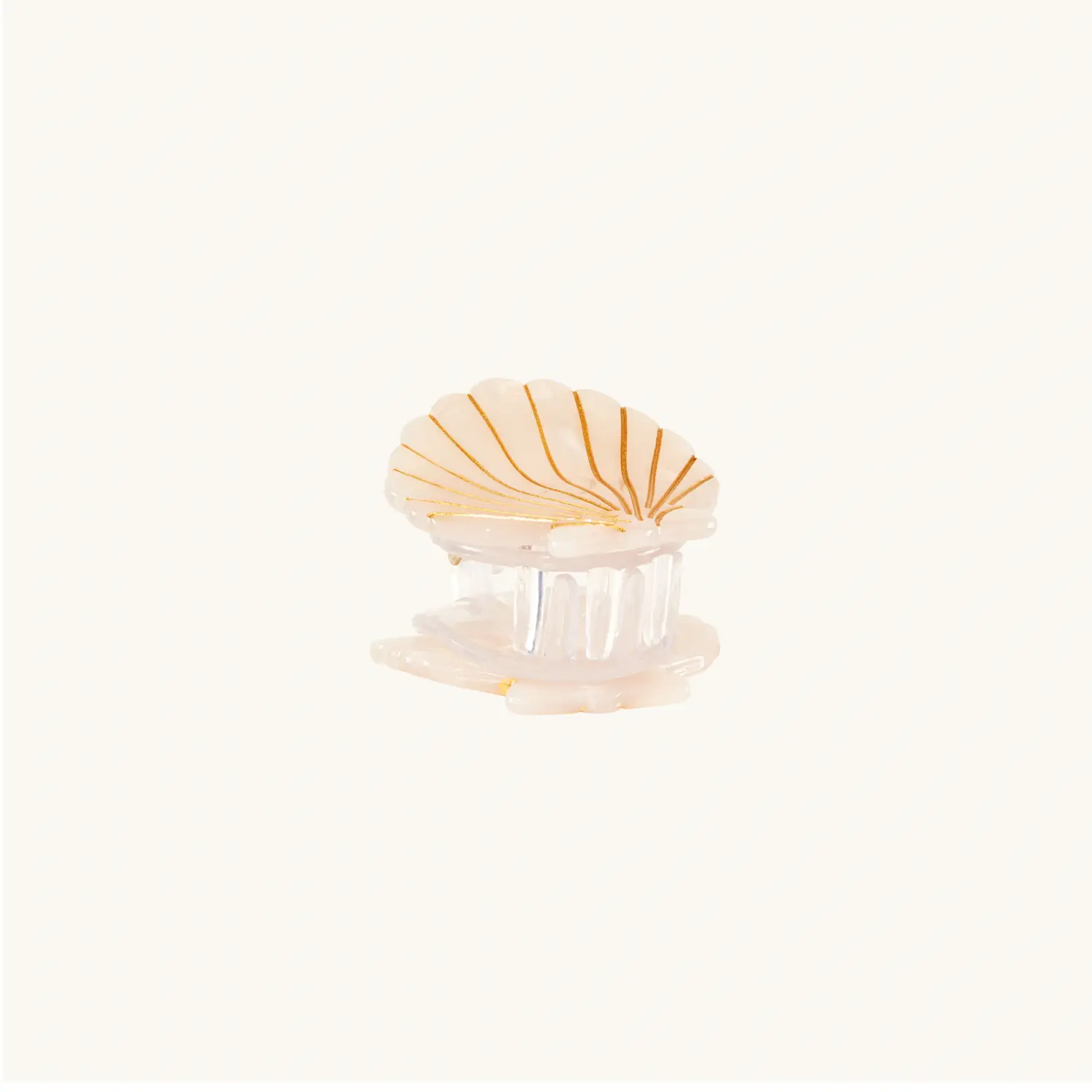 Alternative view of Seashell Claw Clip, Pearly