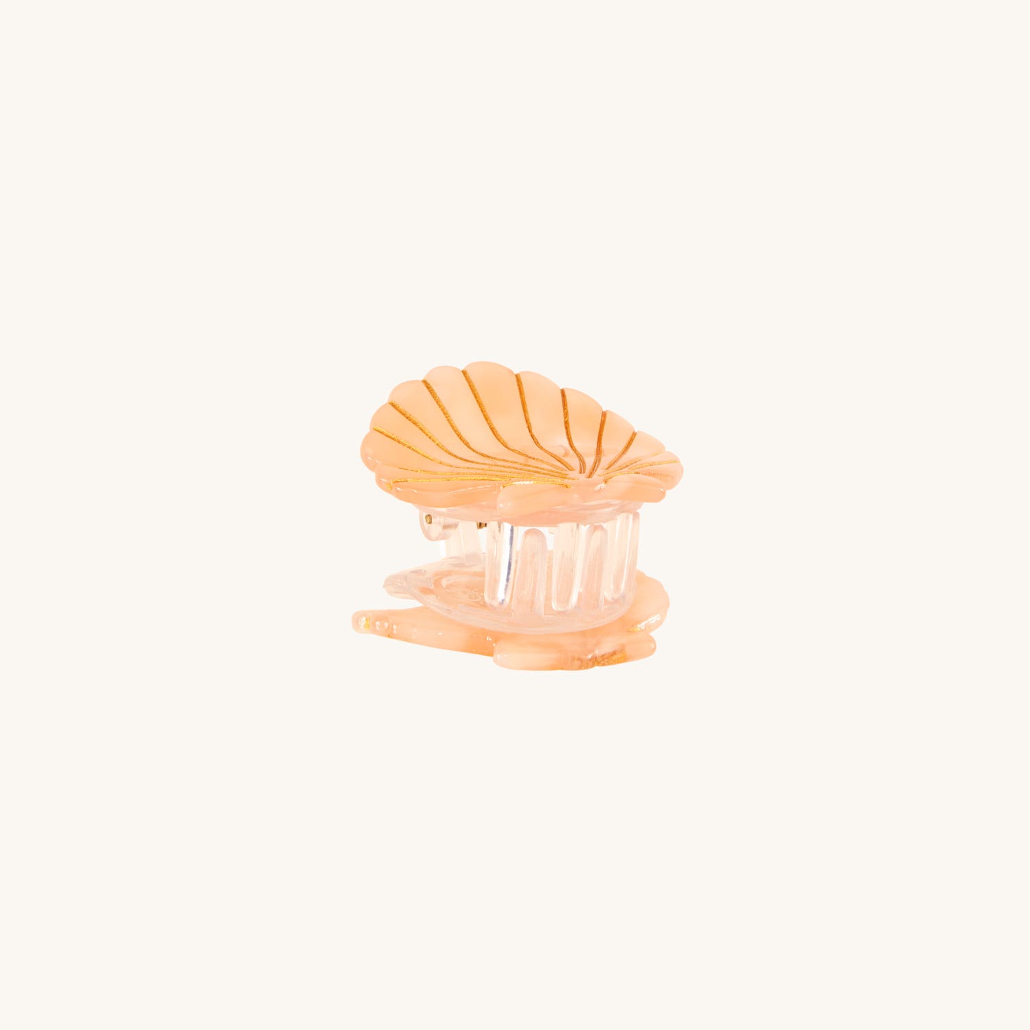 Alternative view of Seashell Claw Clip, Pearly Pink