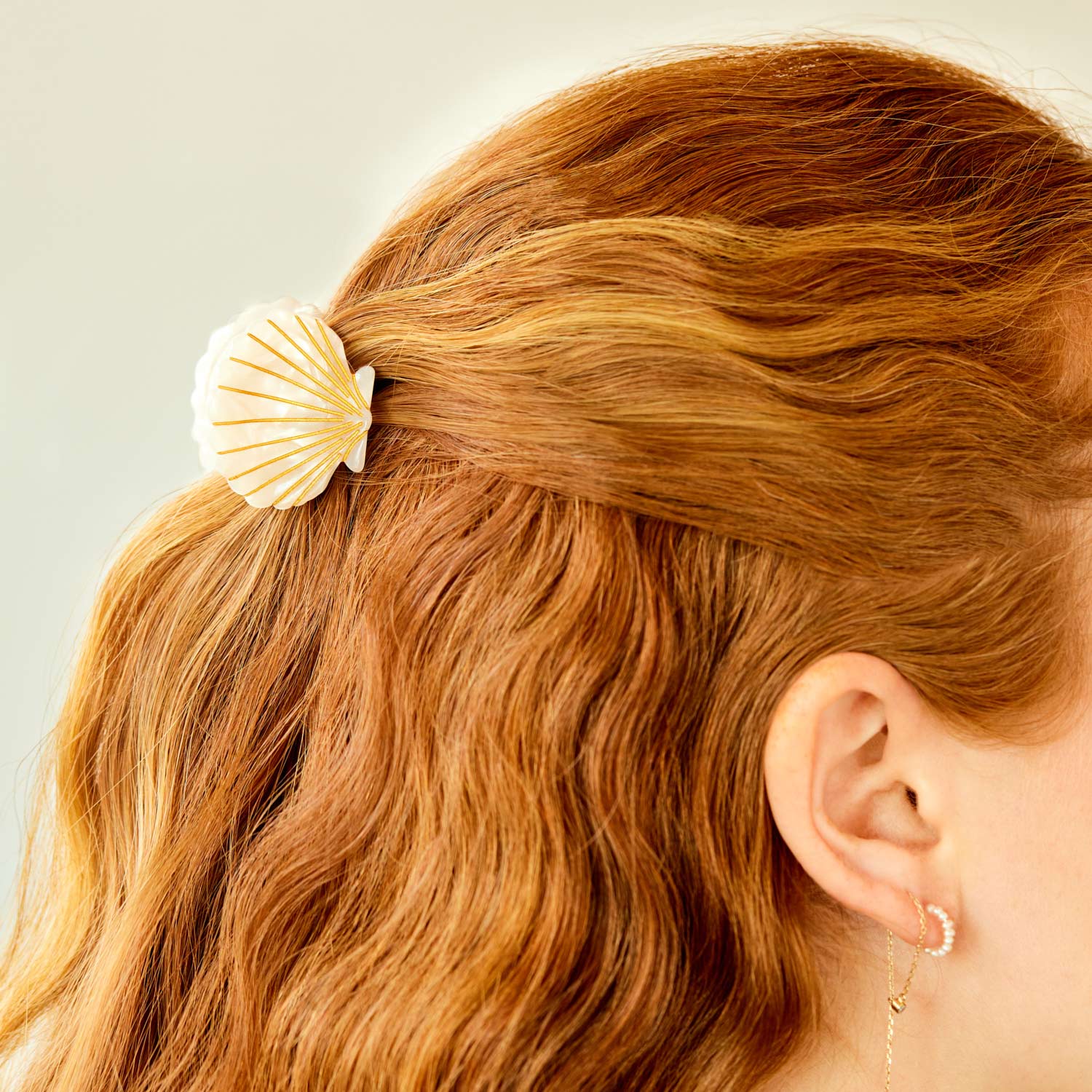 Seashell Claw Clip, Pearly - Image 3
