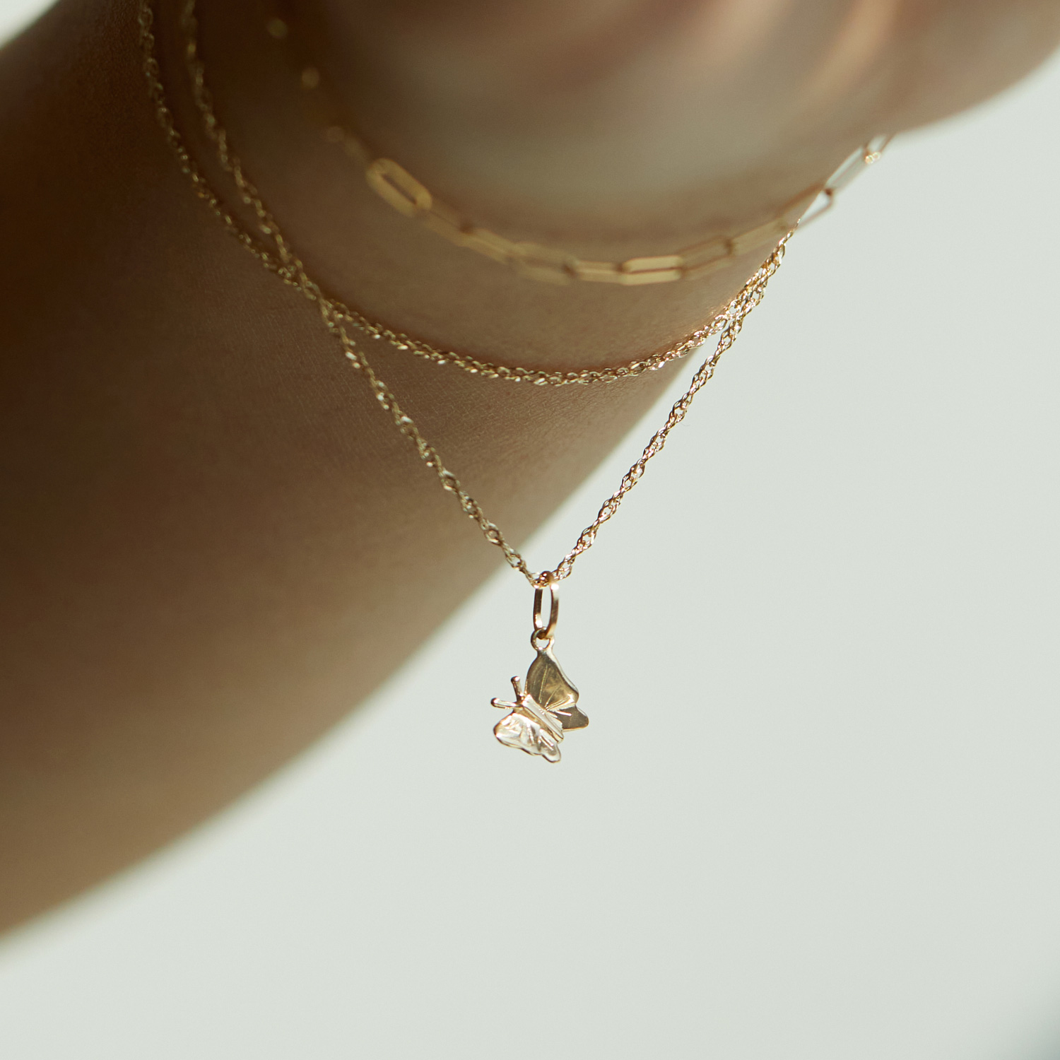 Little Butterfly Gold Charm - Image 4