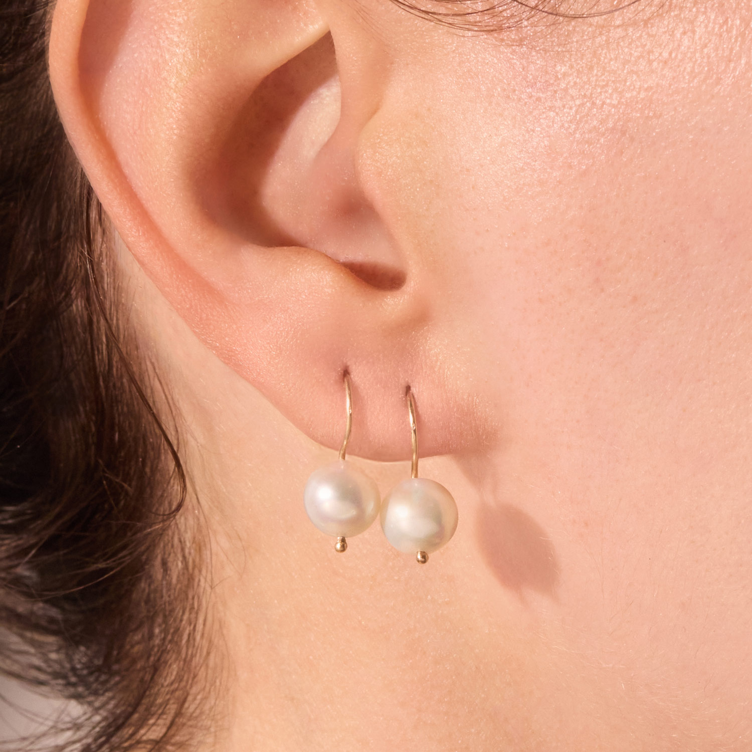 Alternative view of Pearl Drop Earrings (pair)