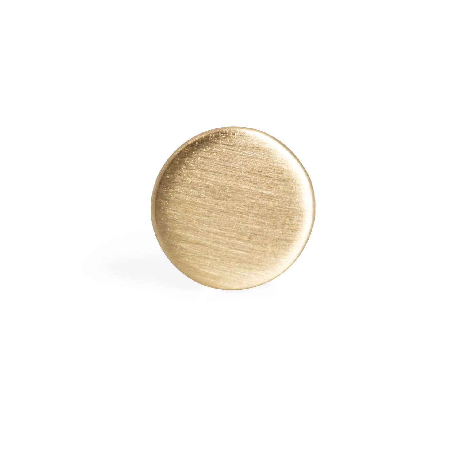 Dot Stud Earring, yellow gold (single) - Image 5