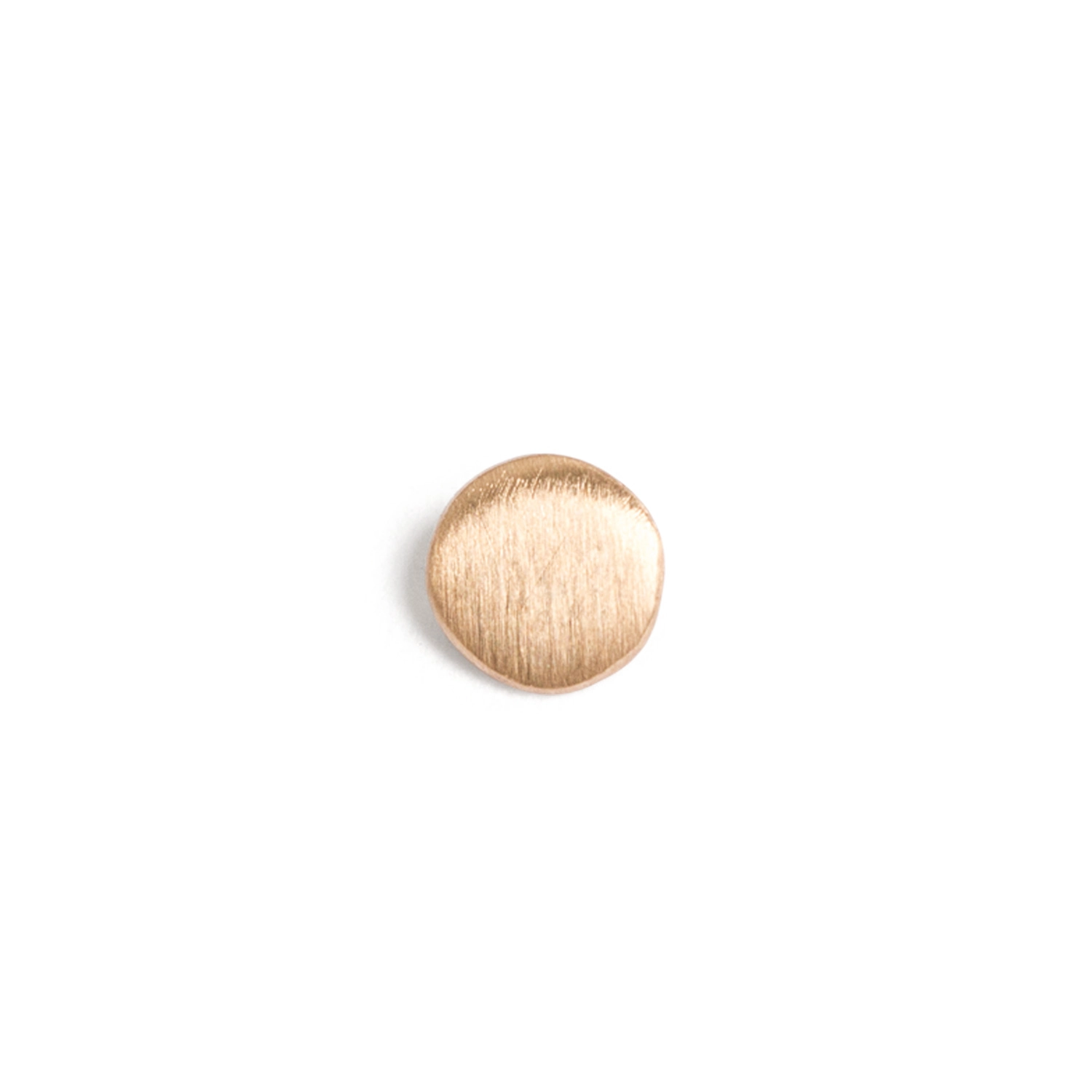 Dot Stud Earring, yellow gold (single) - Image 6
