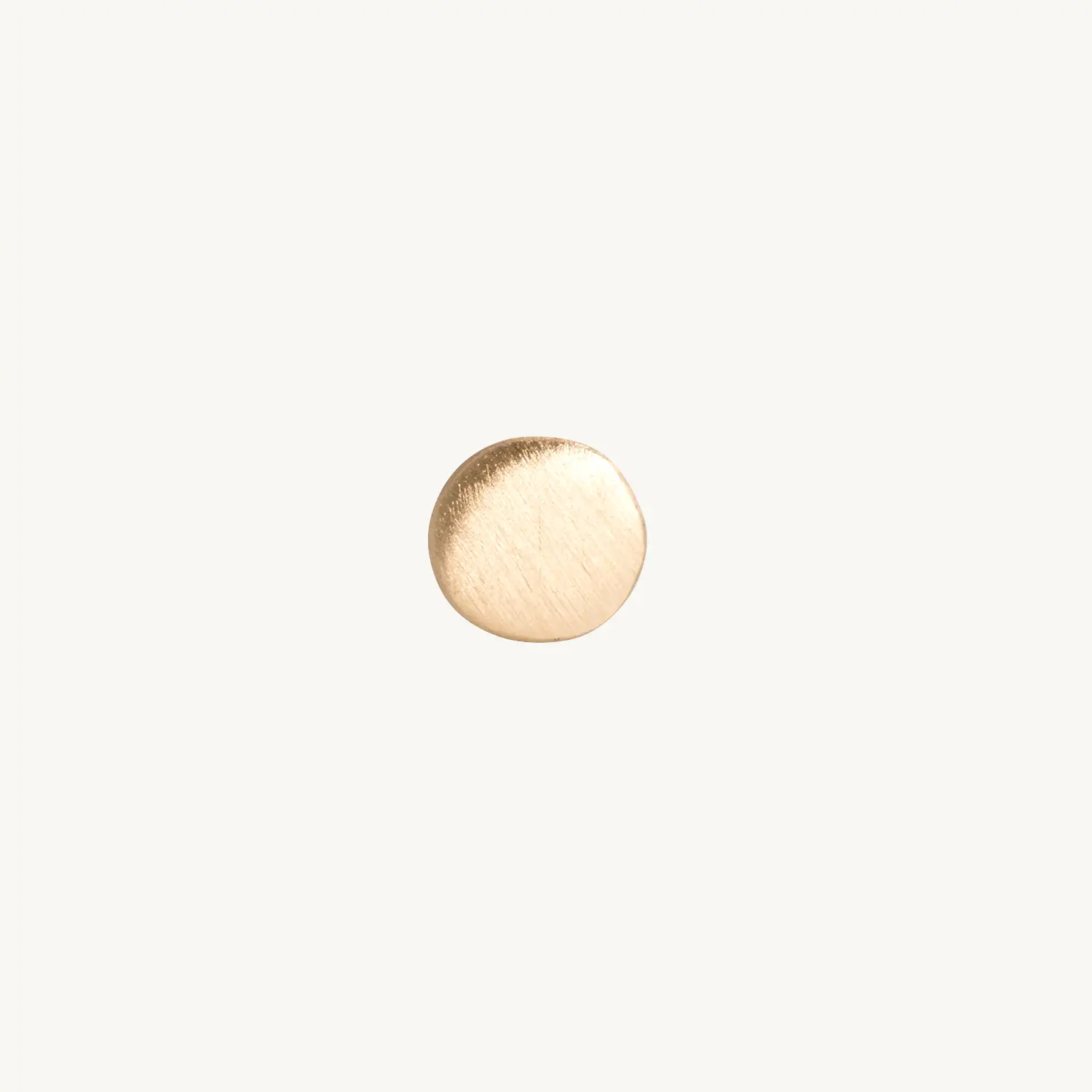Alternative view of Dot Stud Earring, yellow gold (single)