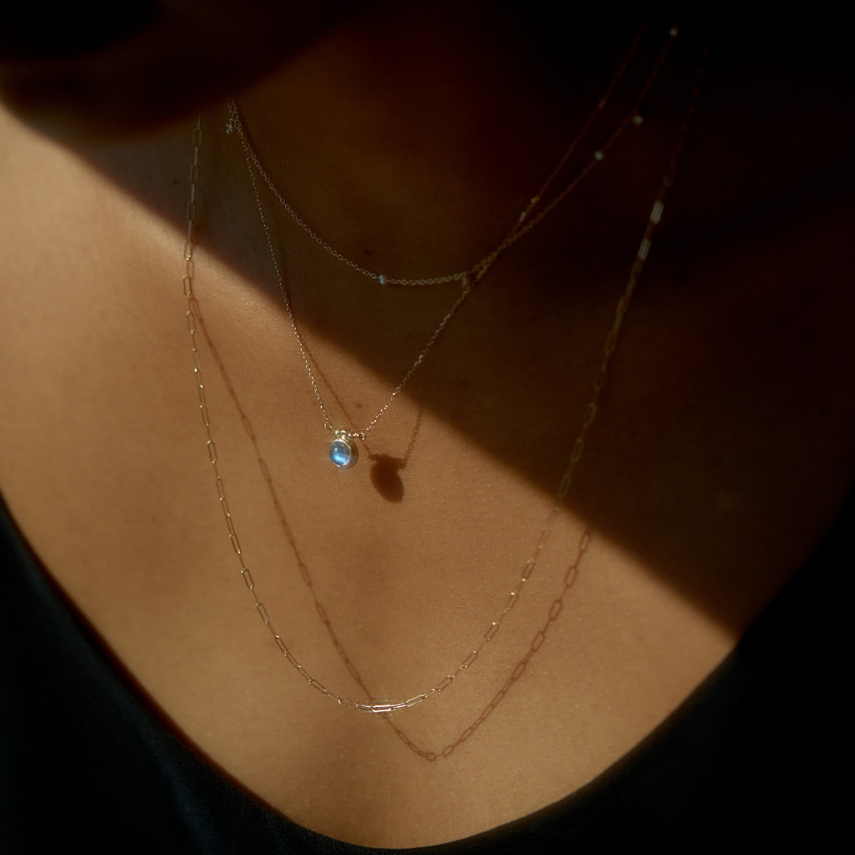Rainbow Moonstone Necklace - Image 4