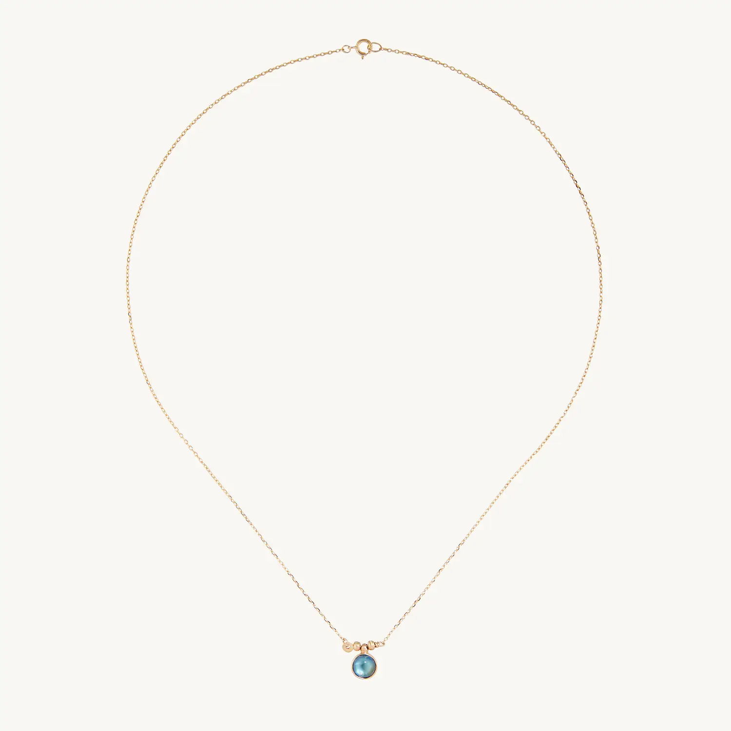 Alternative view of Rainbow Moonstone Necklace
