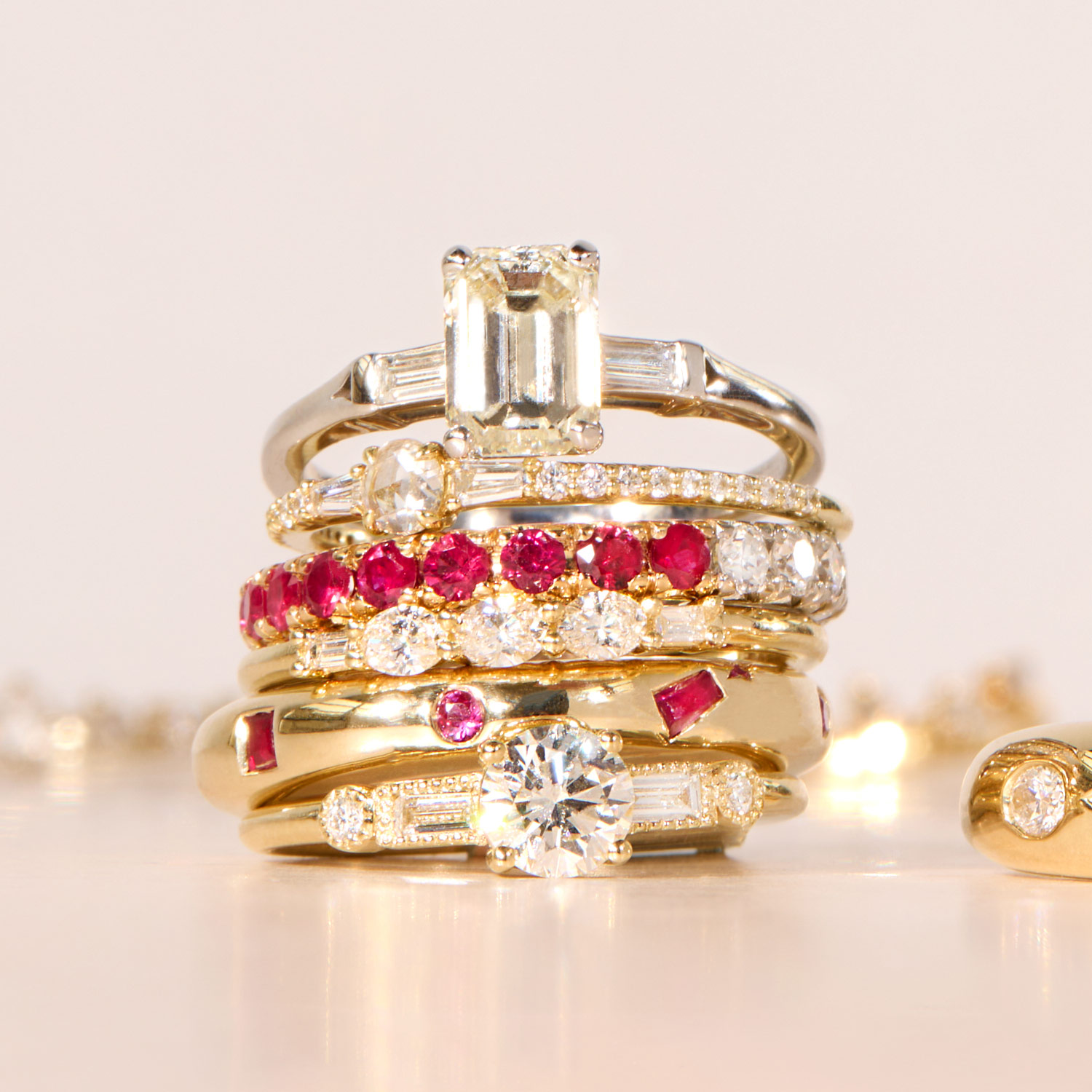 Diamond Garland Ring - Image 9