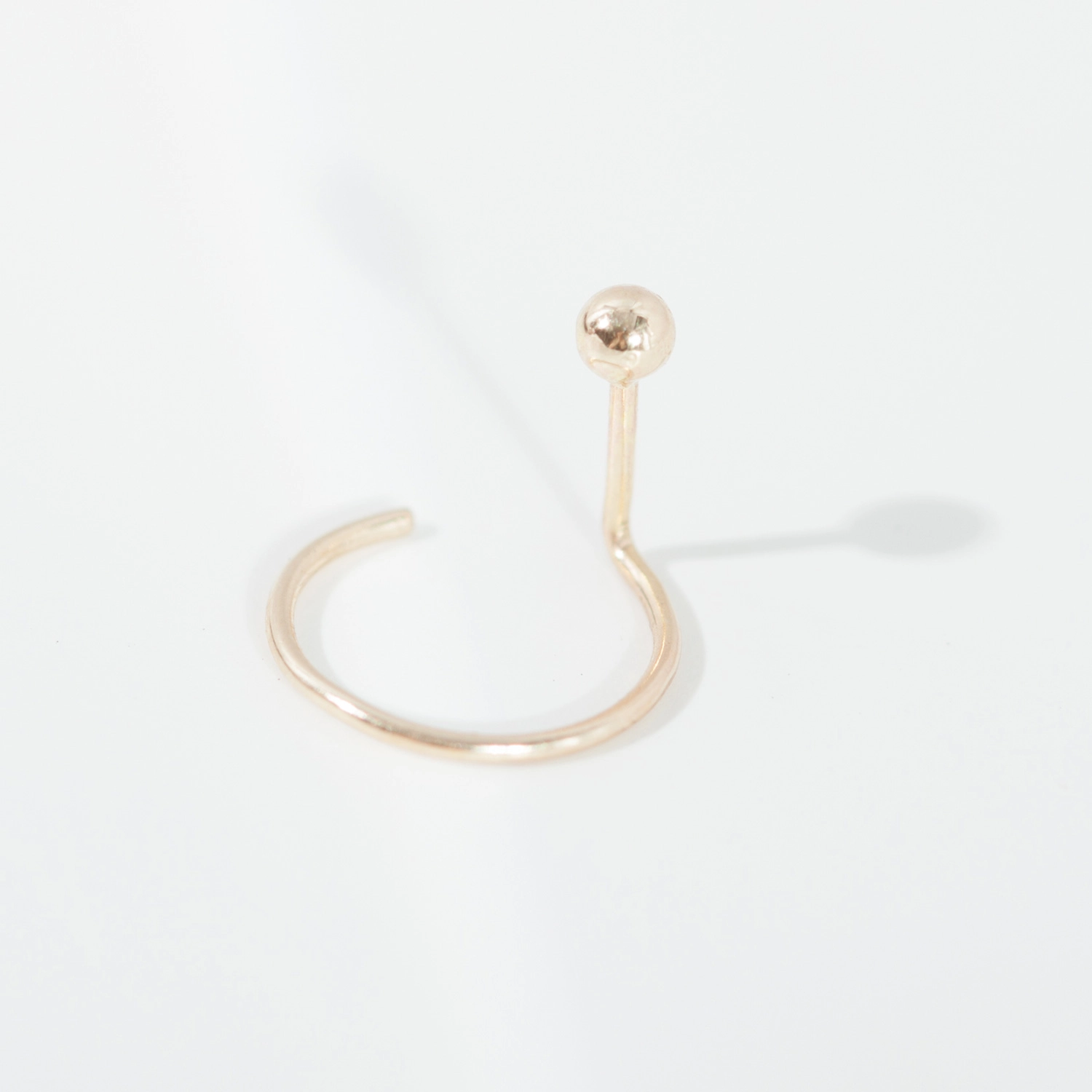 Ear Nut Earring, Yellow Gold (single) - Image 4