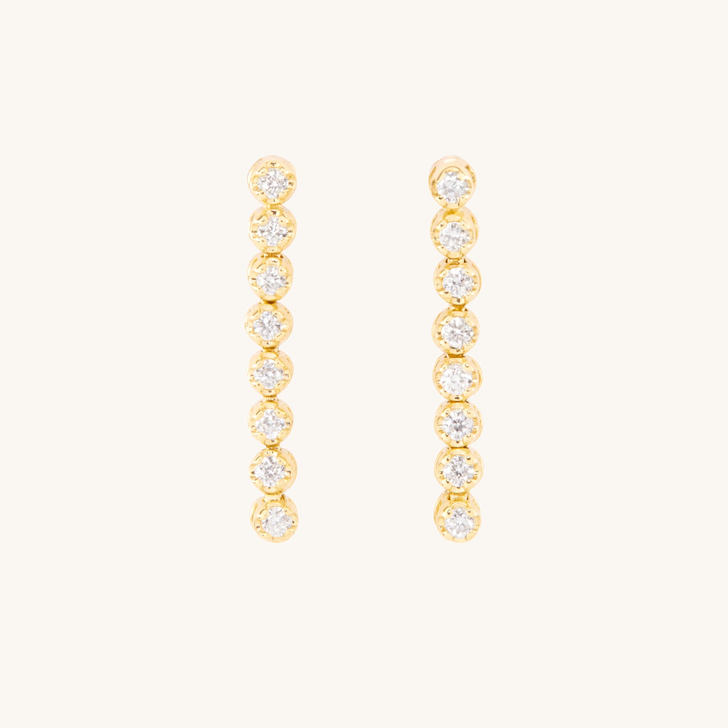 One O'Clock Tennis Earring, Petite (single)