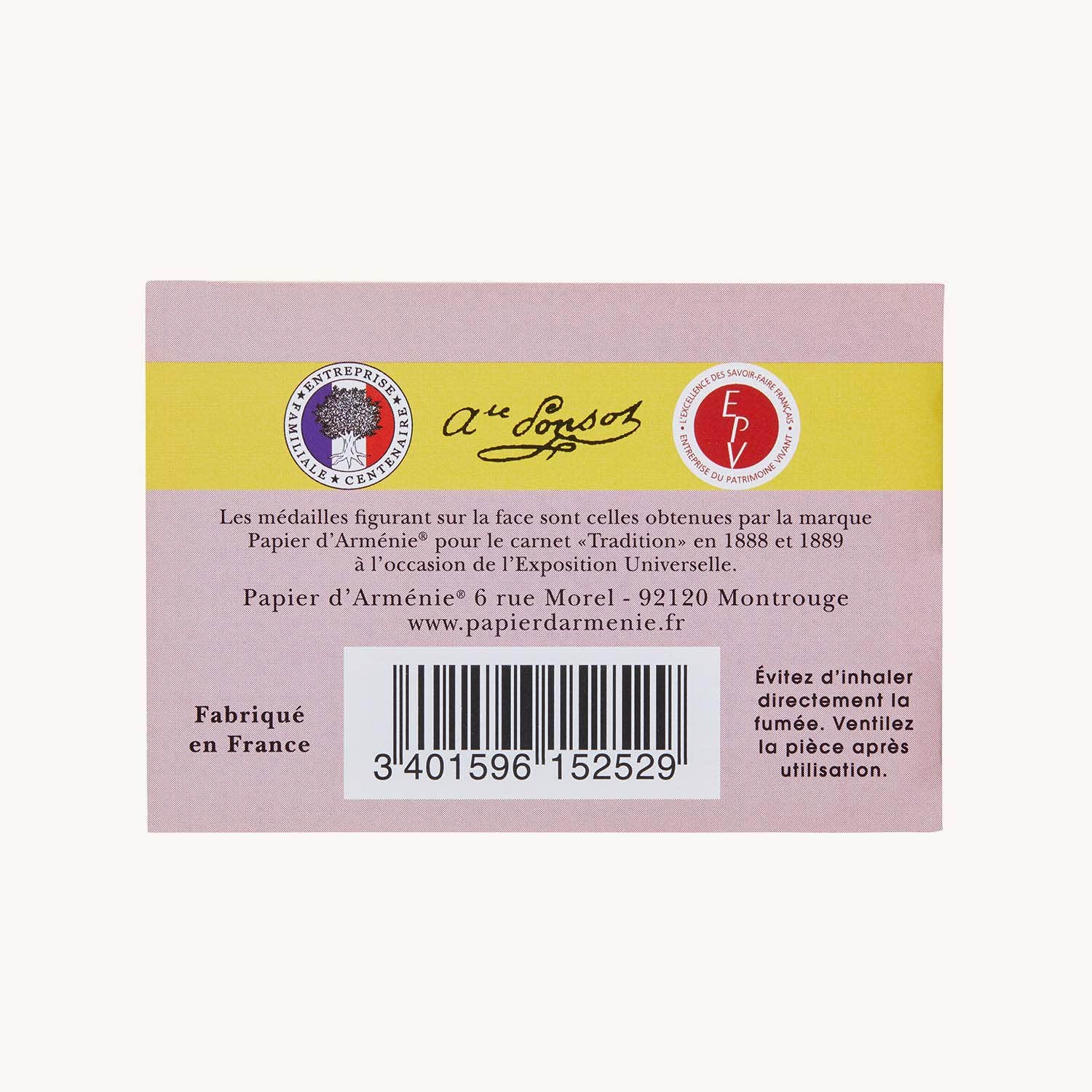 Alternative view of Papier D'armenie Rose