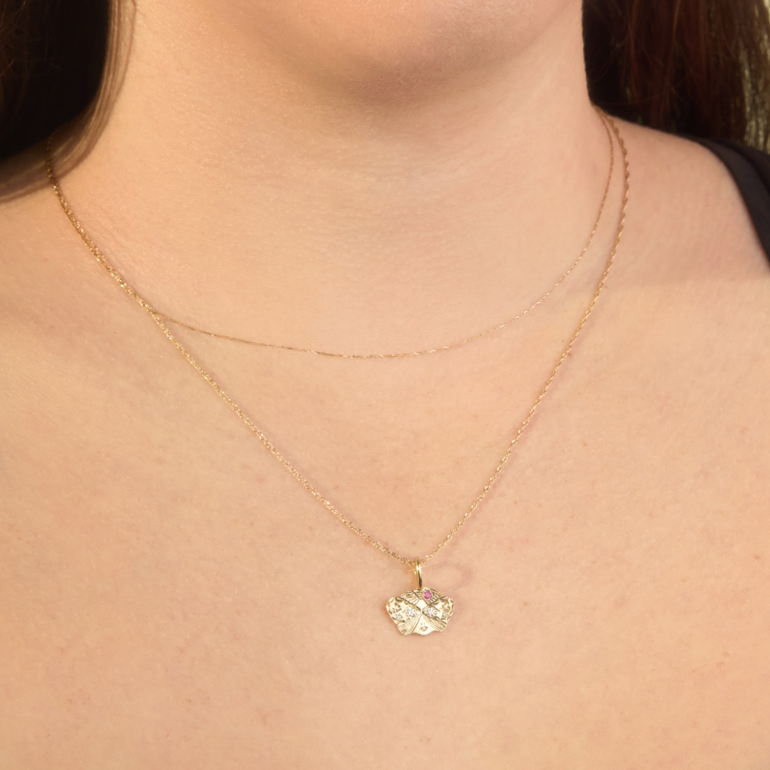 Alternative view of Butterfly Face Charm
