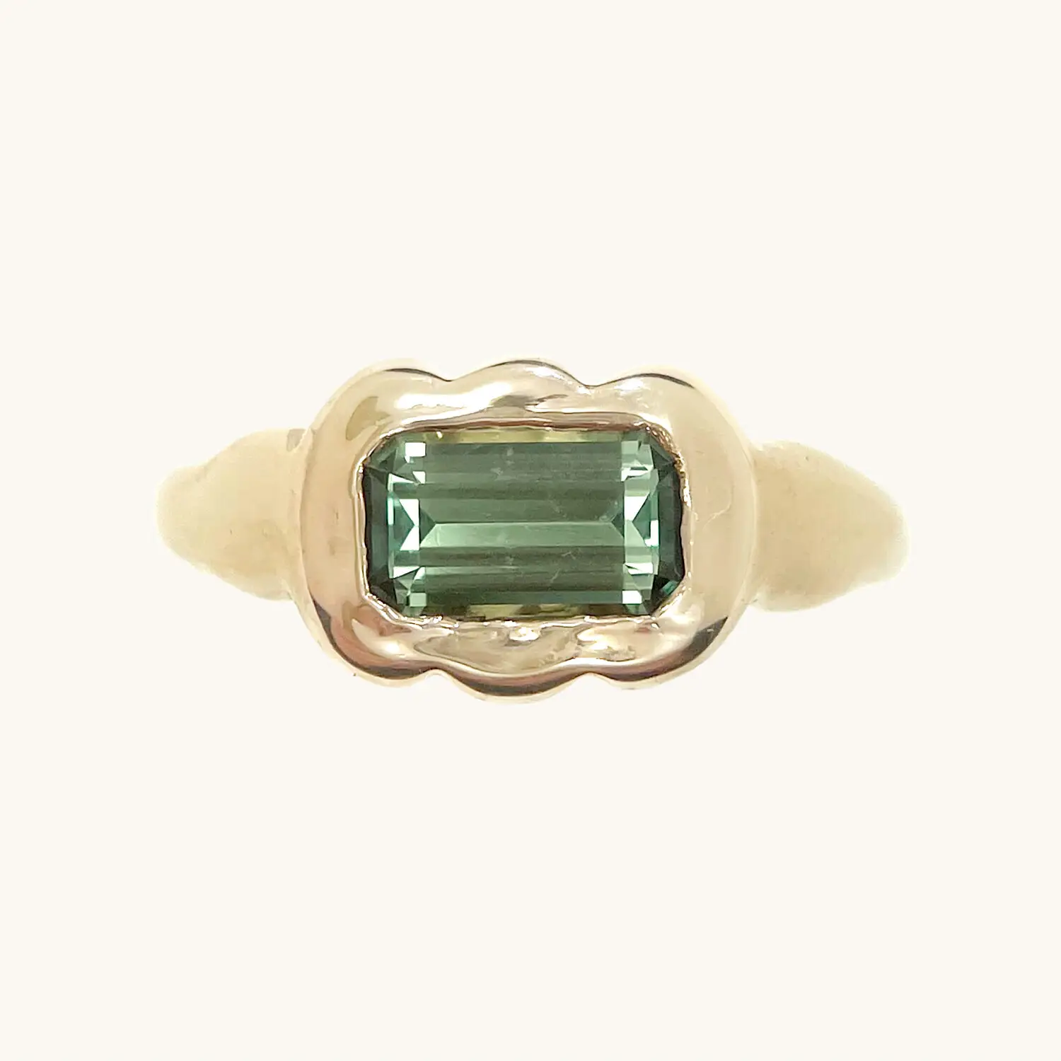 Sapphire Scallop Ring