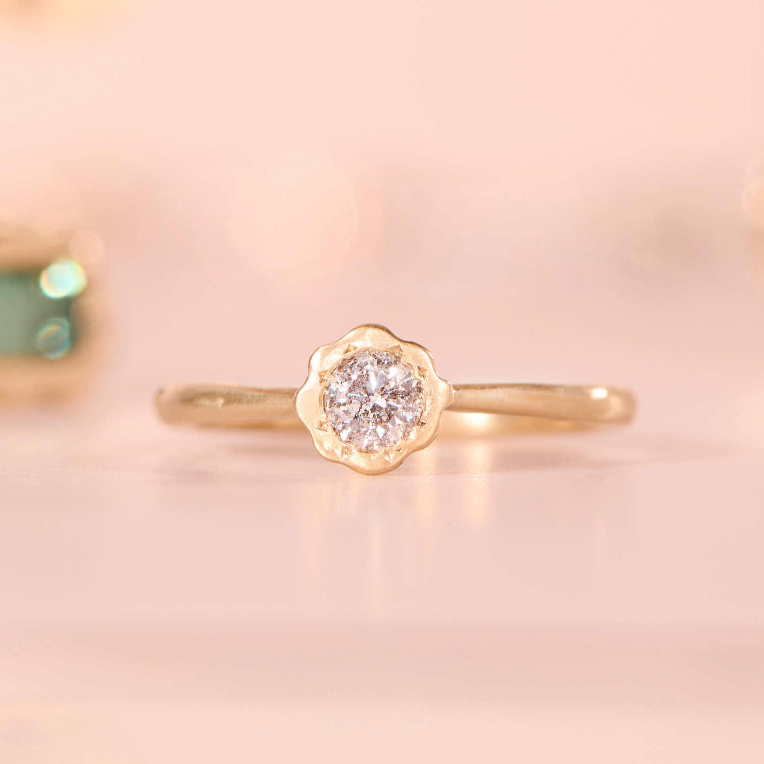 Alternative view of Diamond Floret Ring