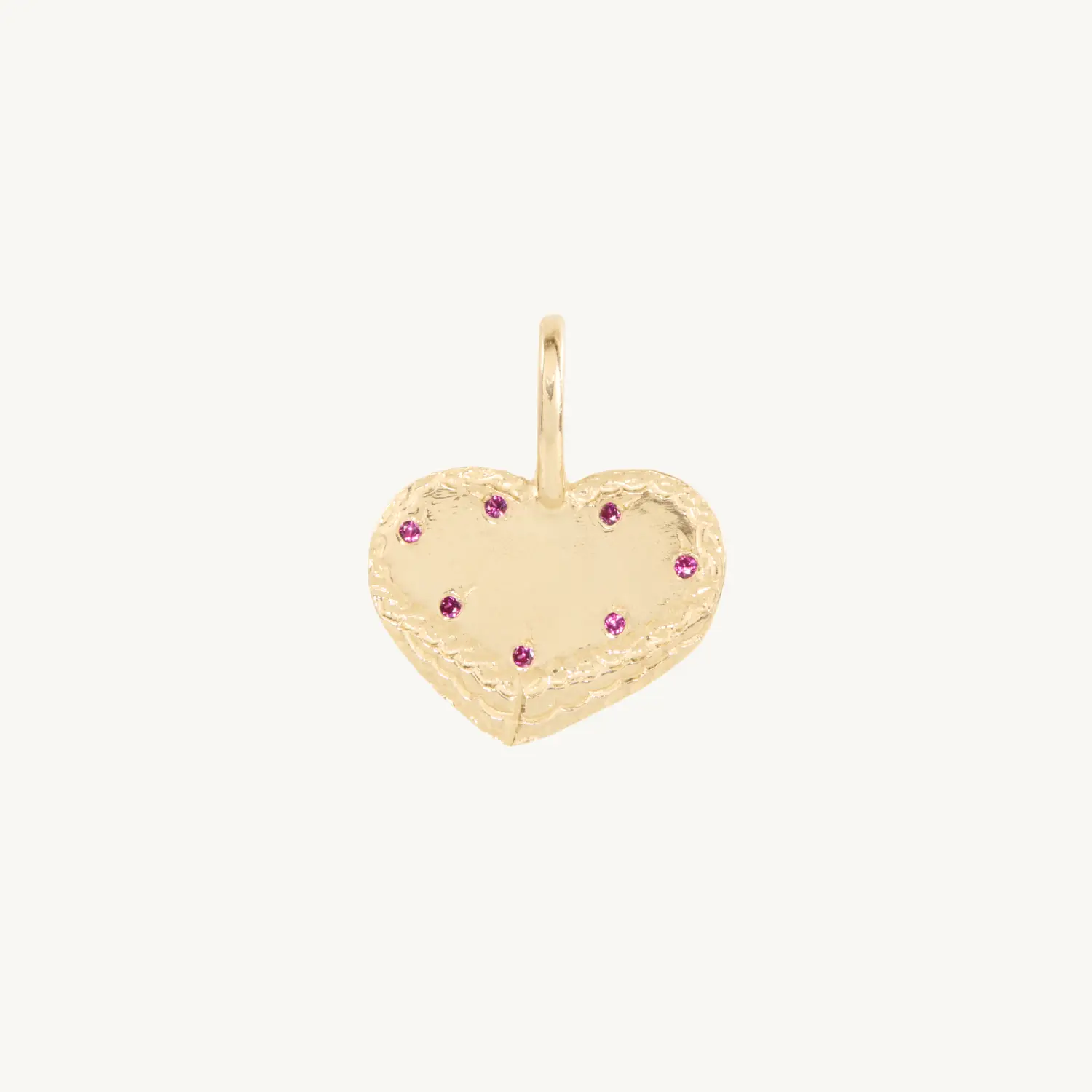 Alternative view of Personalized Heart Cake Charm