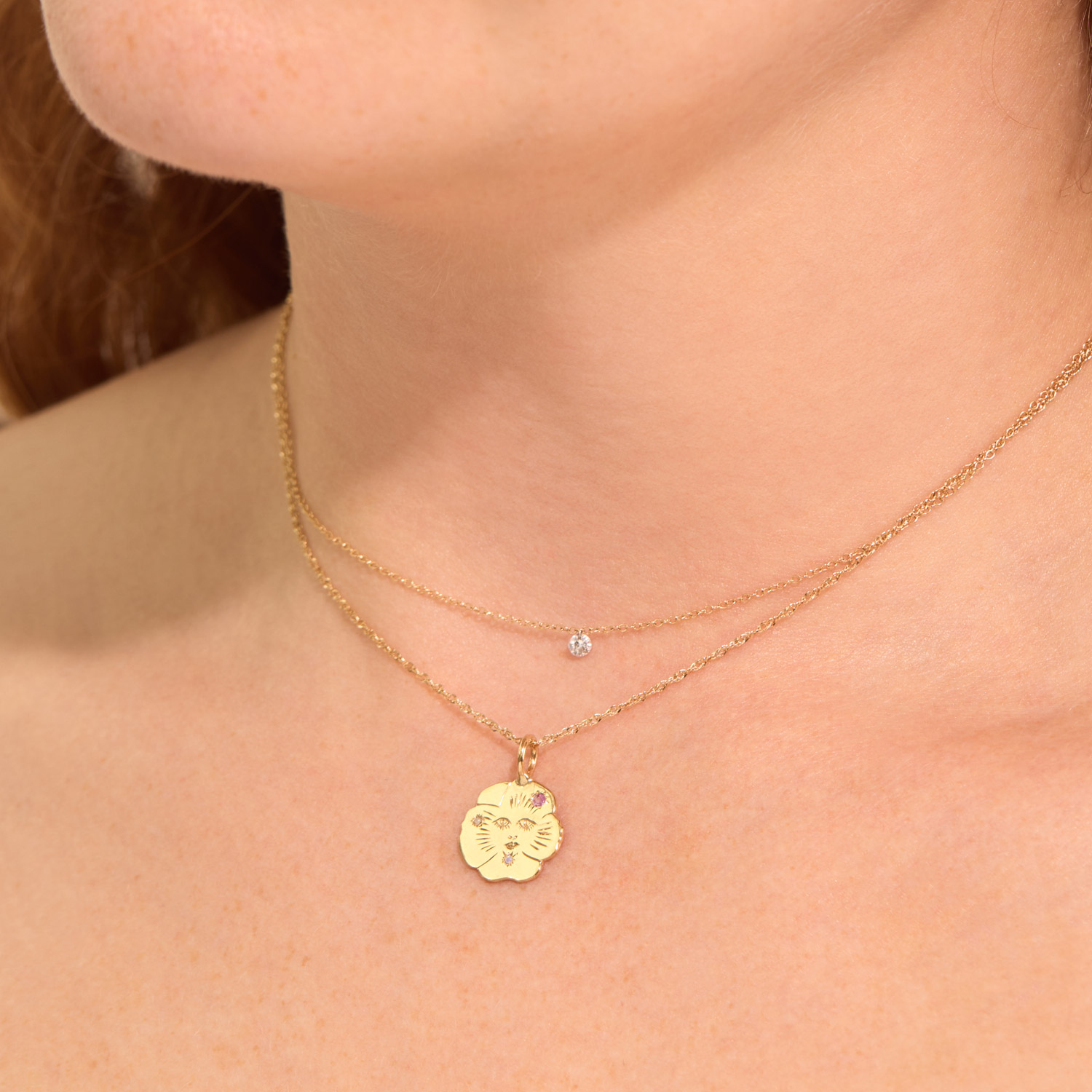 Pansy Face Charm - Image 3