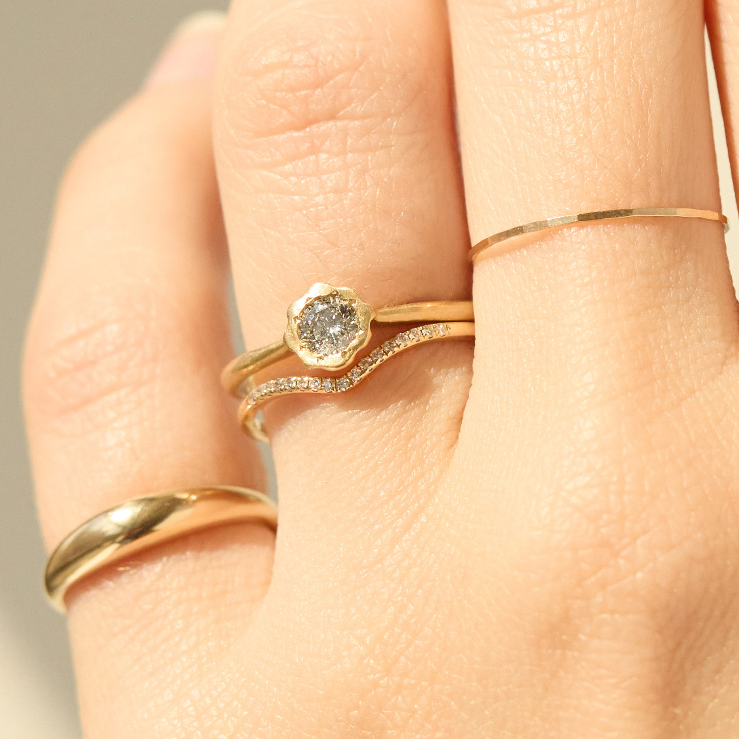 Diamond Floret Ring - Image 5