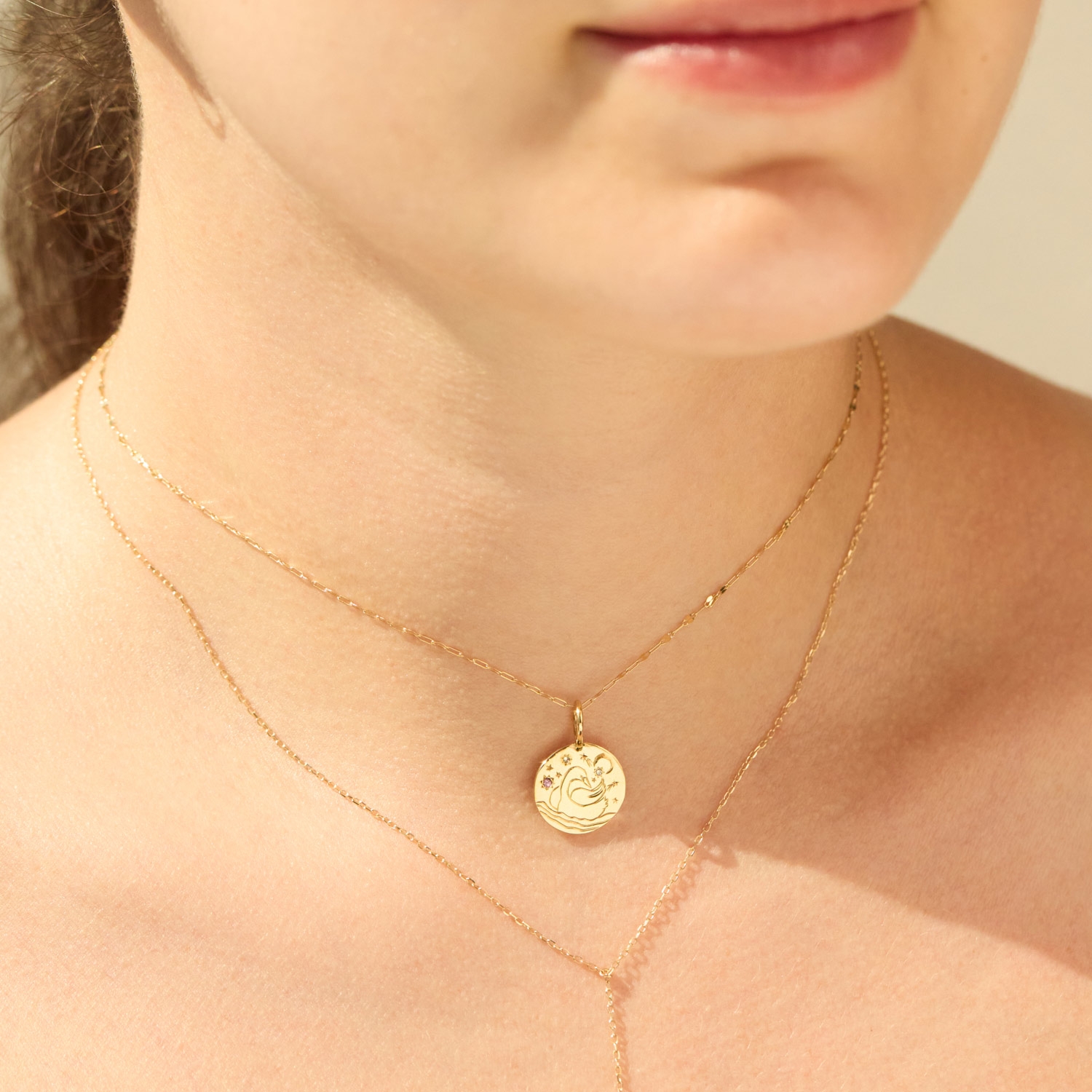 Alternative view of Swan and Stars Charm