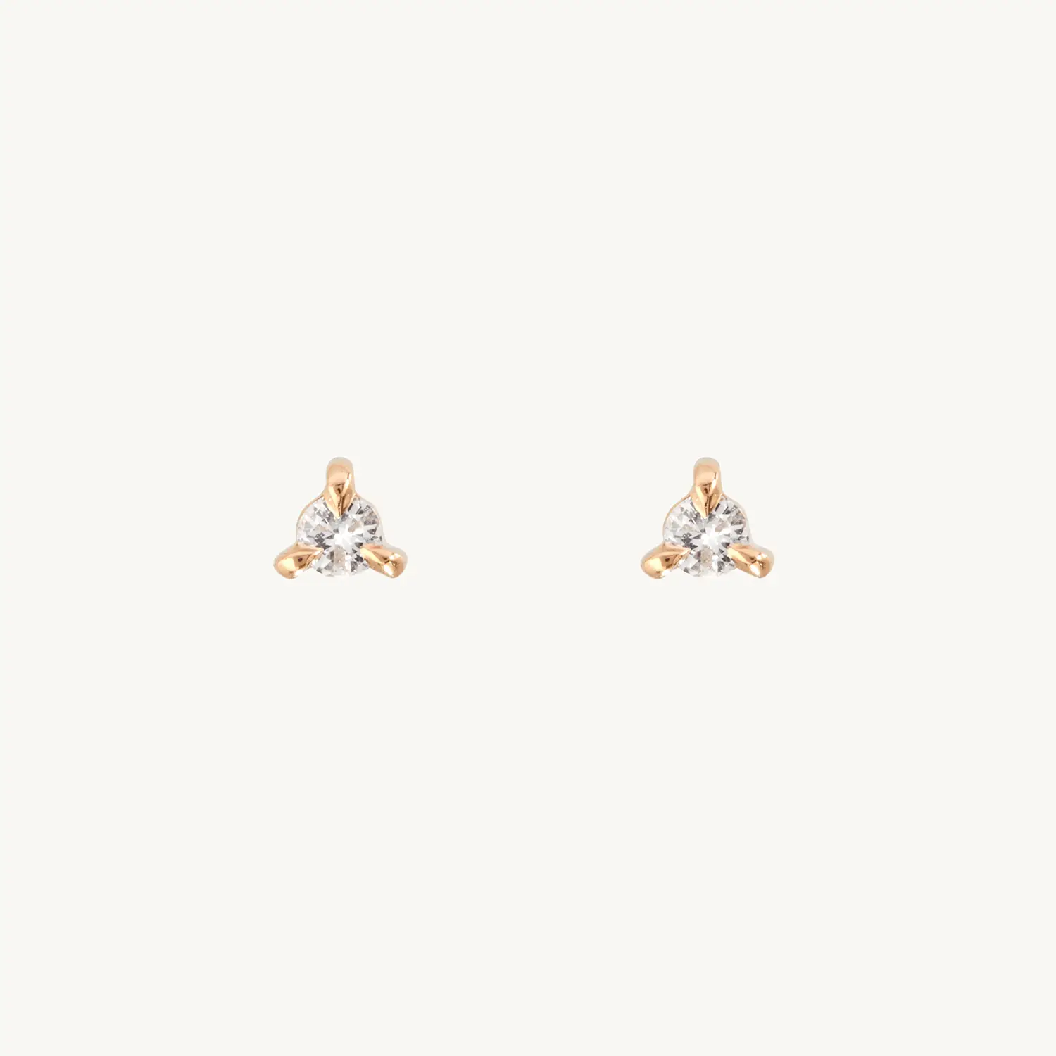 Petite Angel Hair Diamond Stud
