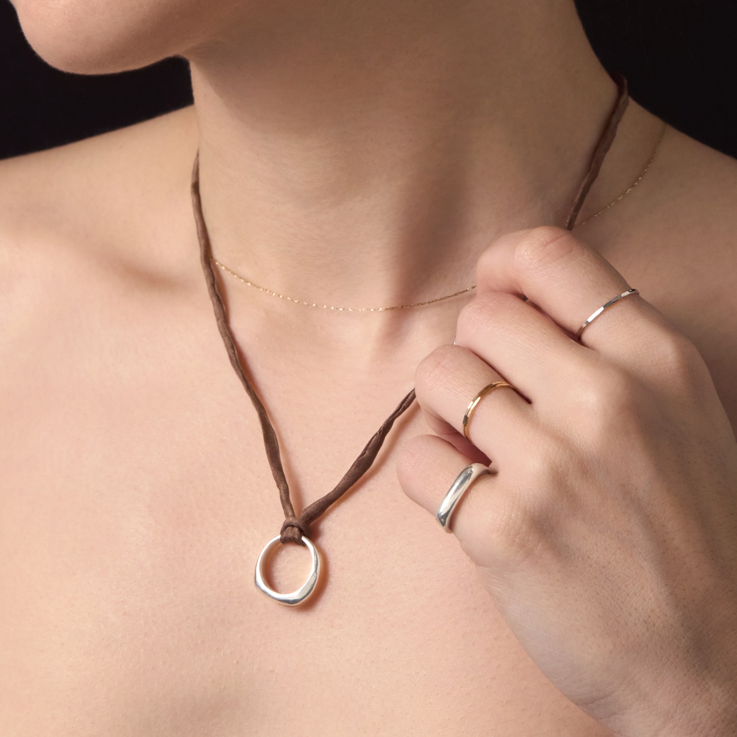 Jupiter and Mercury Ring Necklace - Image 5