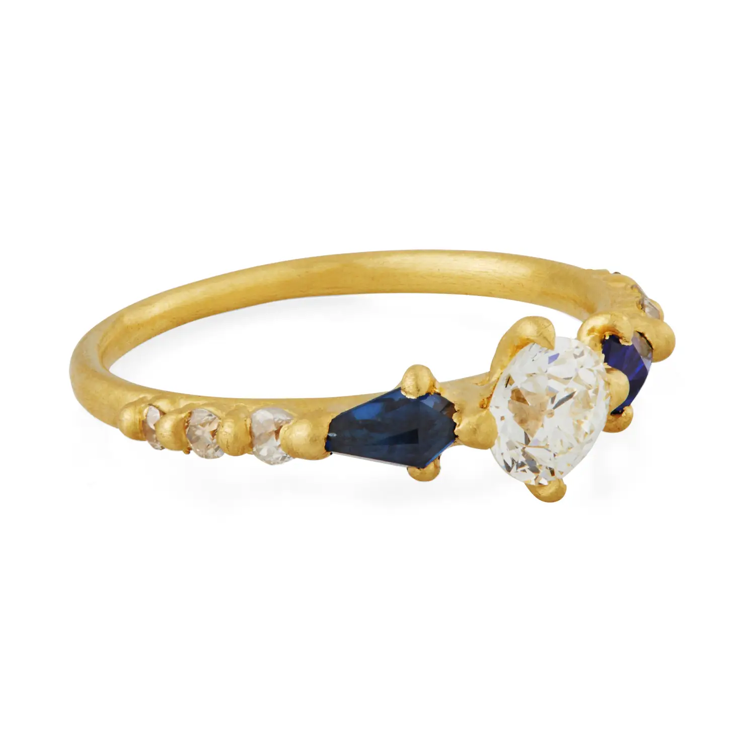 Alternative view of Sapphire Diamond Kite Ring
