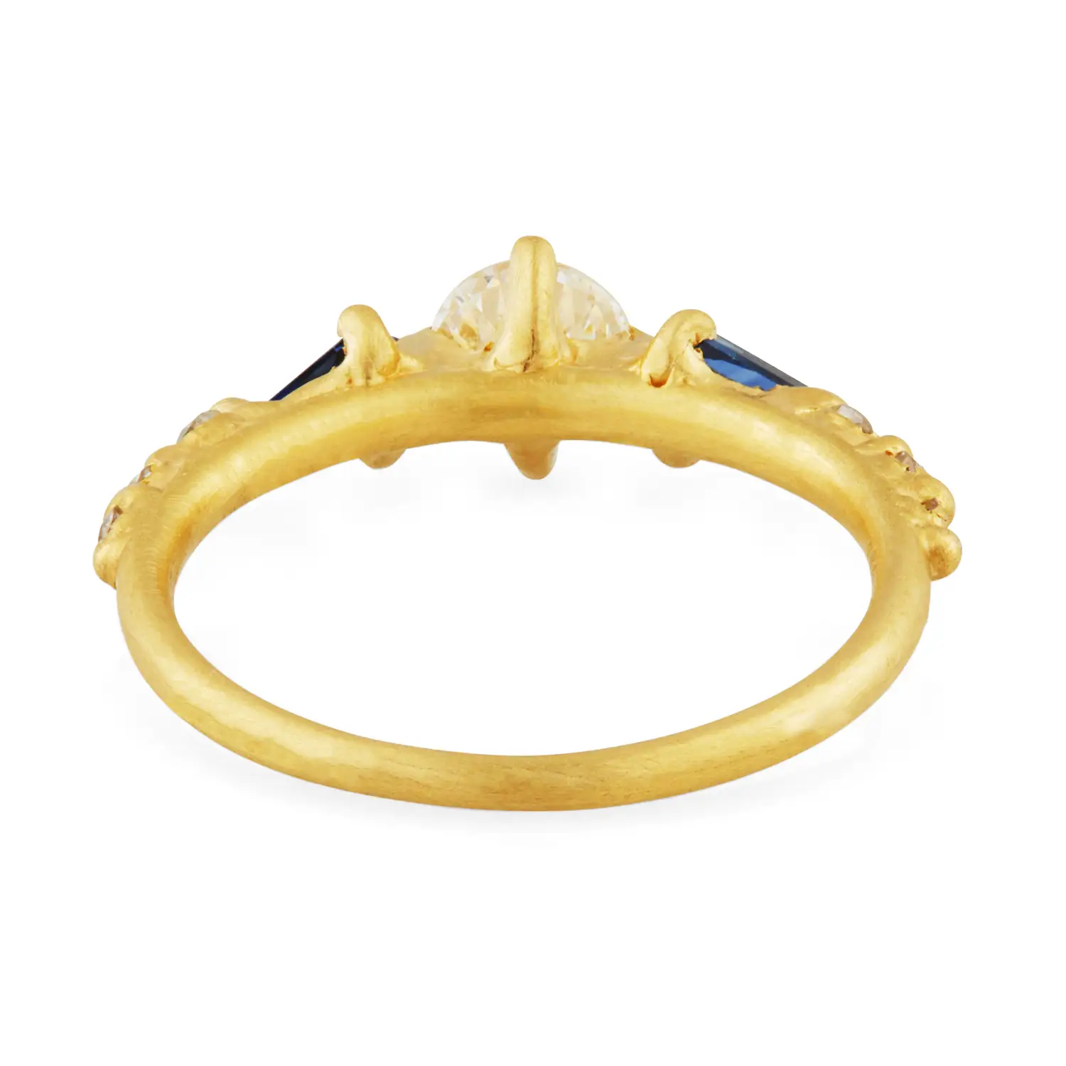 Sapphire Diamond Kite Ring - Image 3