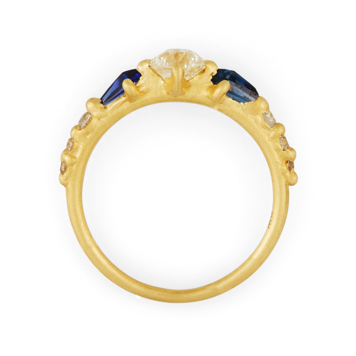 Sapphire Diamond Kite Ring - Image 8
