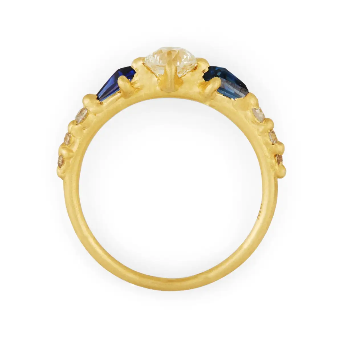 Sapphire Diamond Kite Ring - Image 4