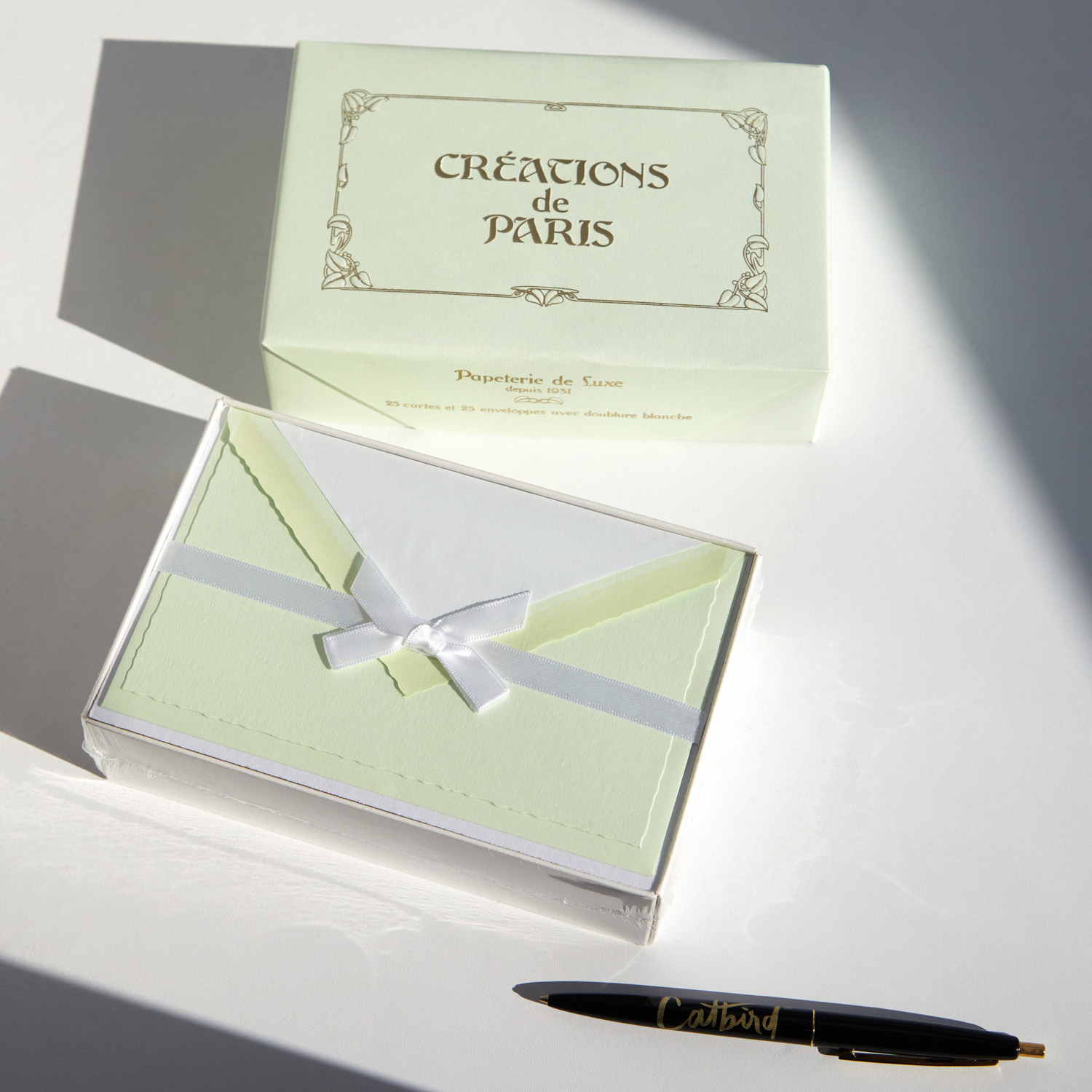 Créations de Paris Stationery, Pistachio - Image 4