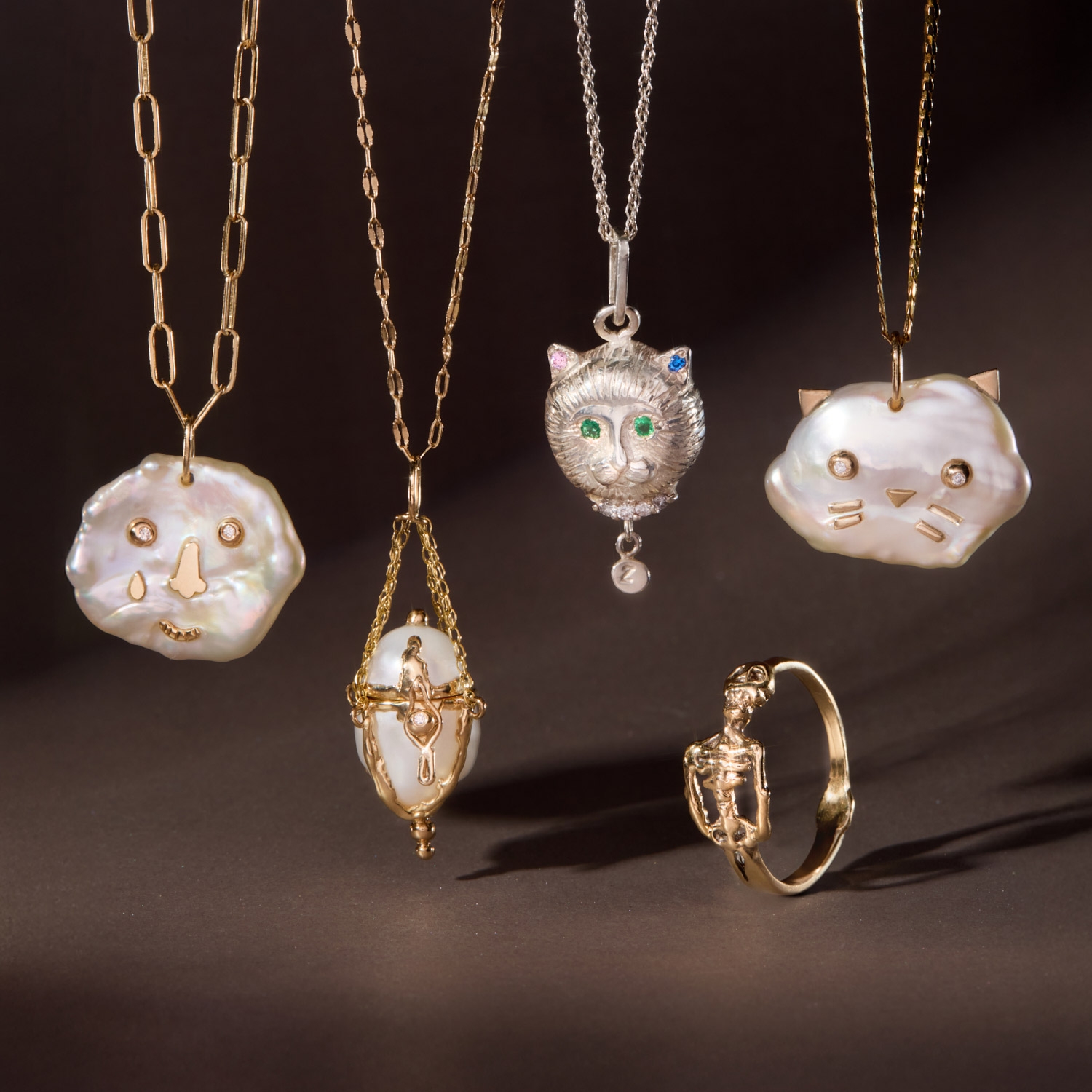 Purrl Cat Pearl Charm - Image 5