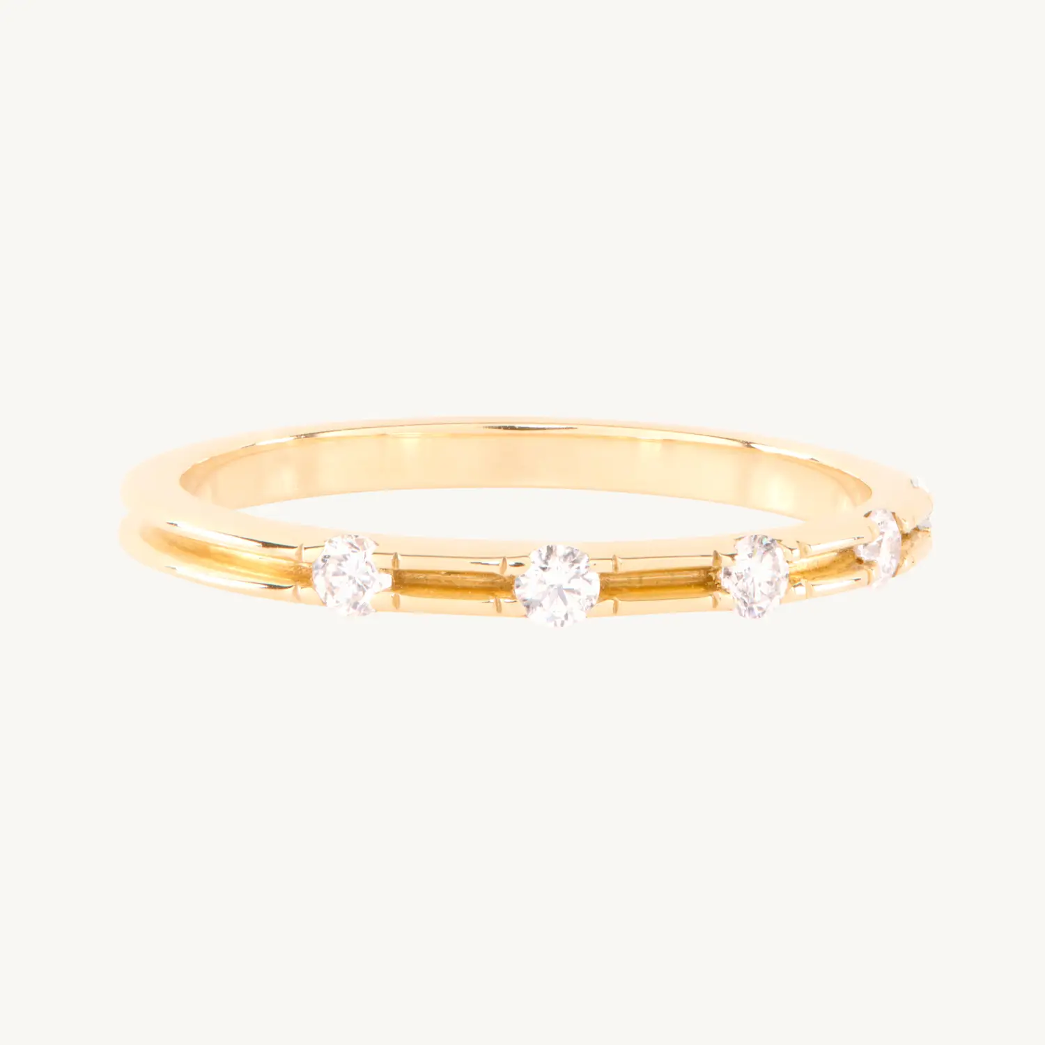Alternative view of The Space Between Five Diamond Band