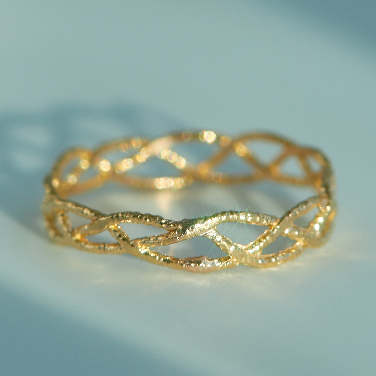 Braided Gold Ring - Image 7