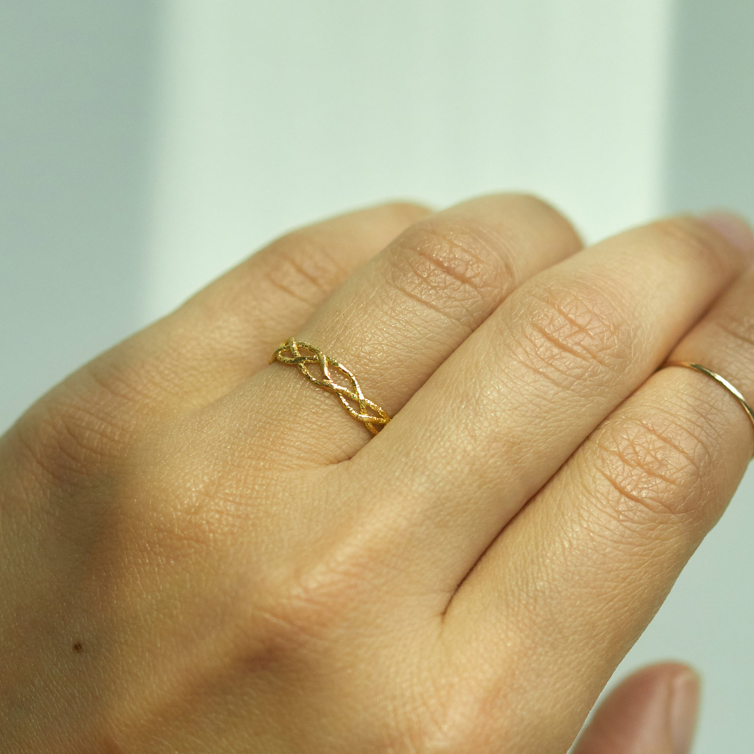 Braided Gold Ring - Image 3