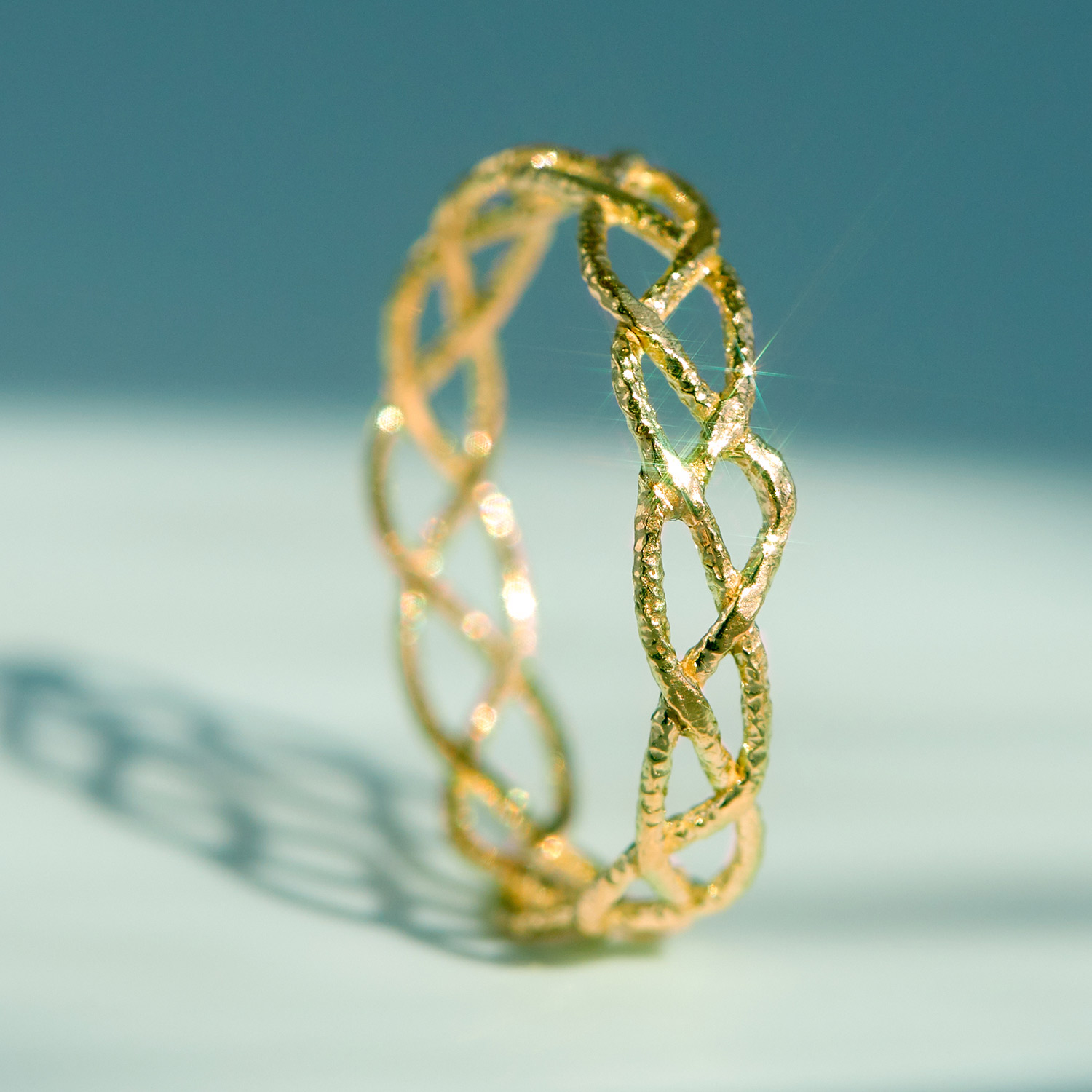 Braided Gold Ring - Image 6