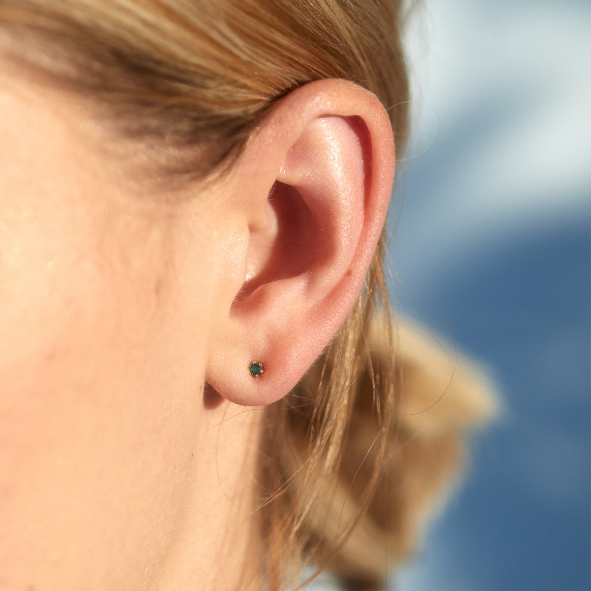 Alternative view of The Tiniest Stud, Emerald (single)