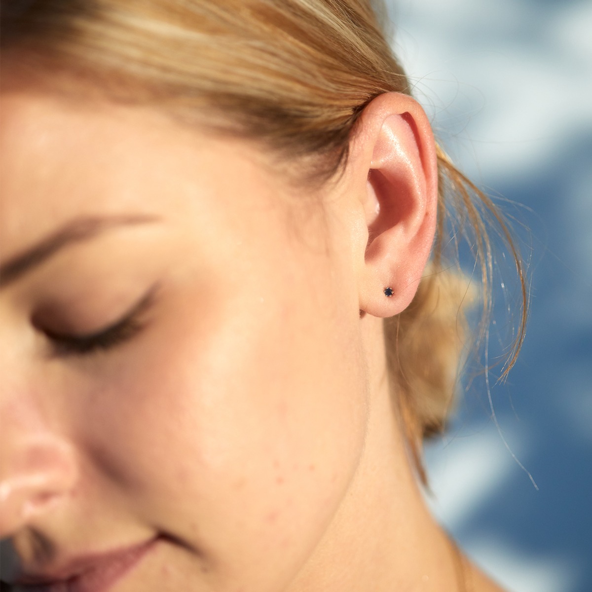 Alternative view of The Tiniest Stud, Sapphire (single)
