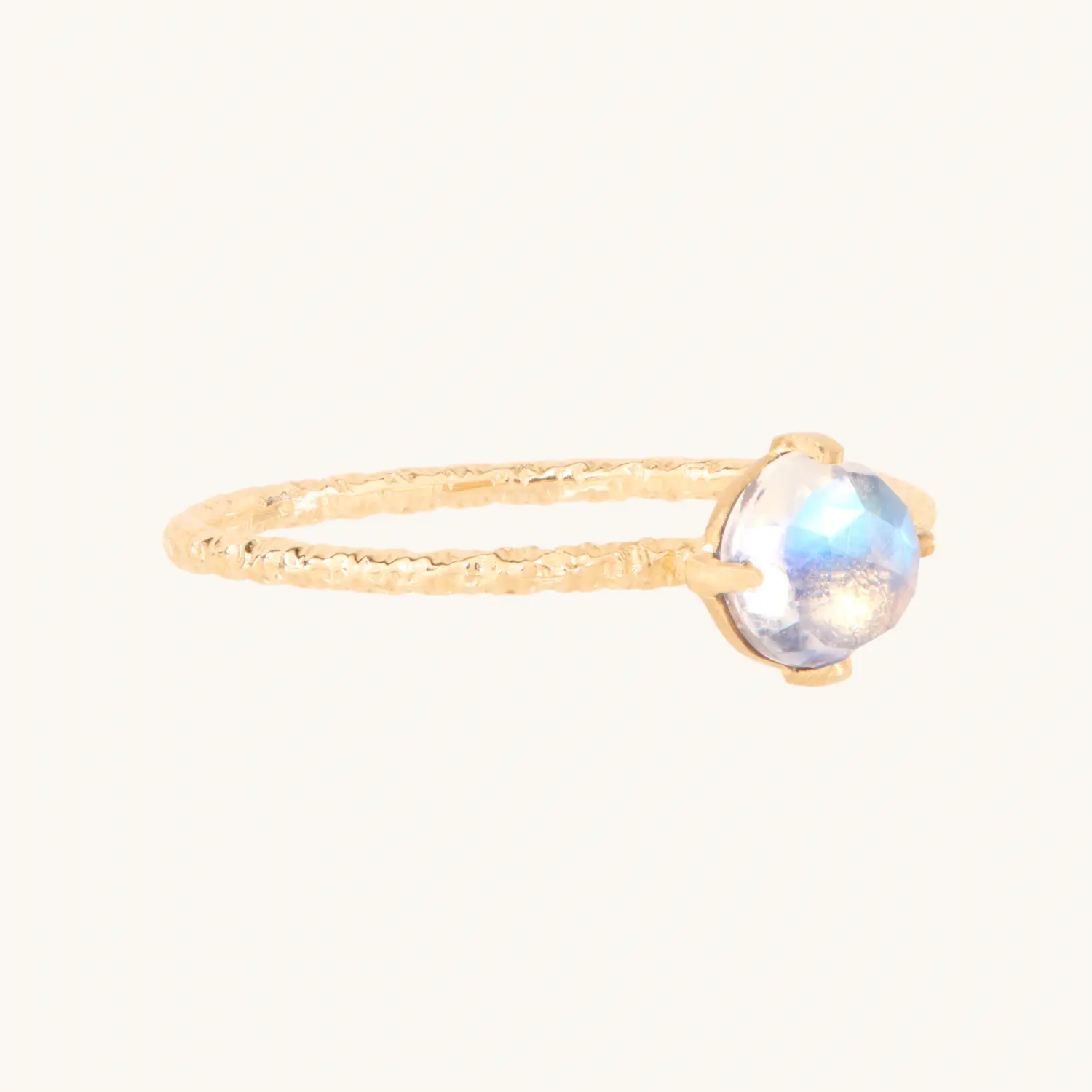 Alternative view of Moonstone Homespun Ring