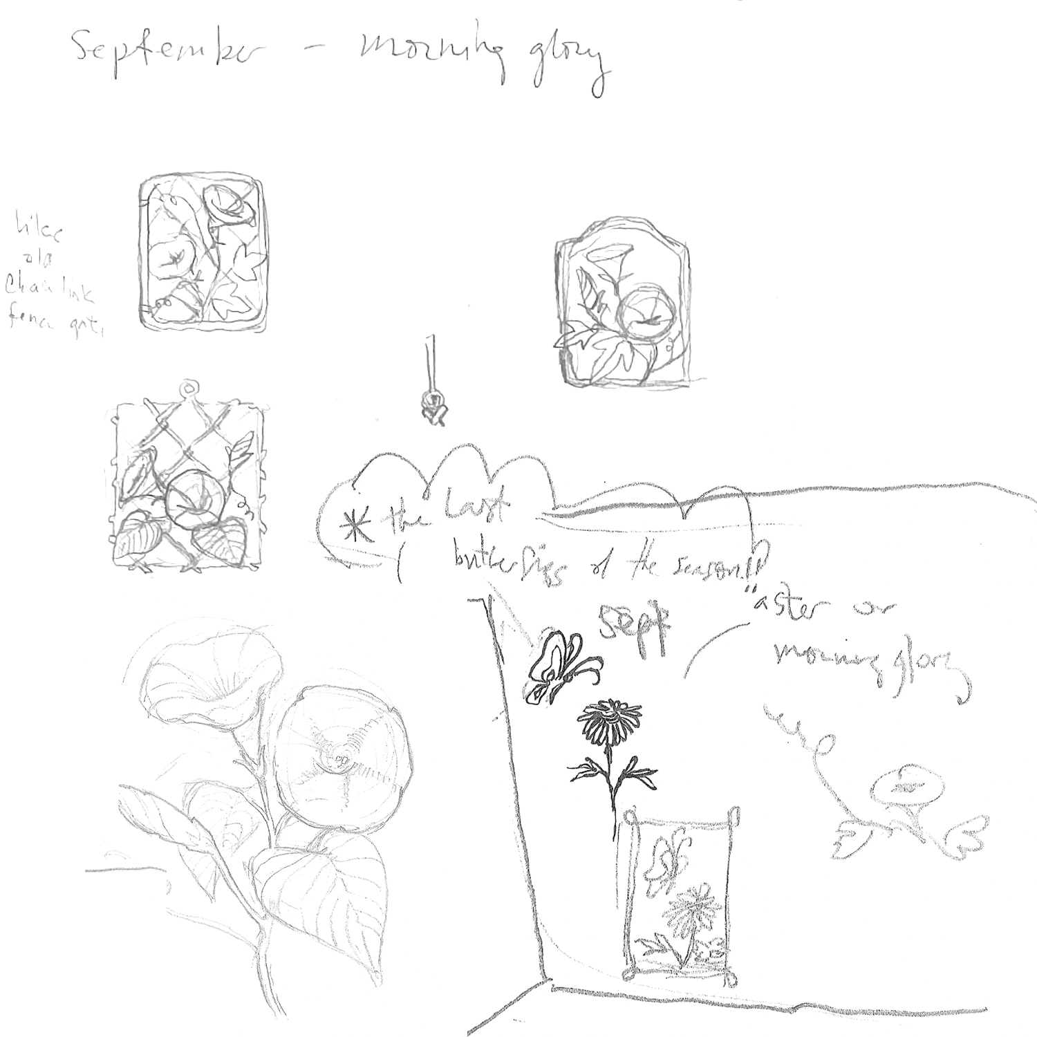 Morning Glory Poem Charm, September - Image 8