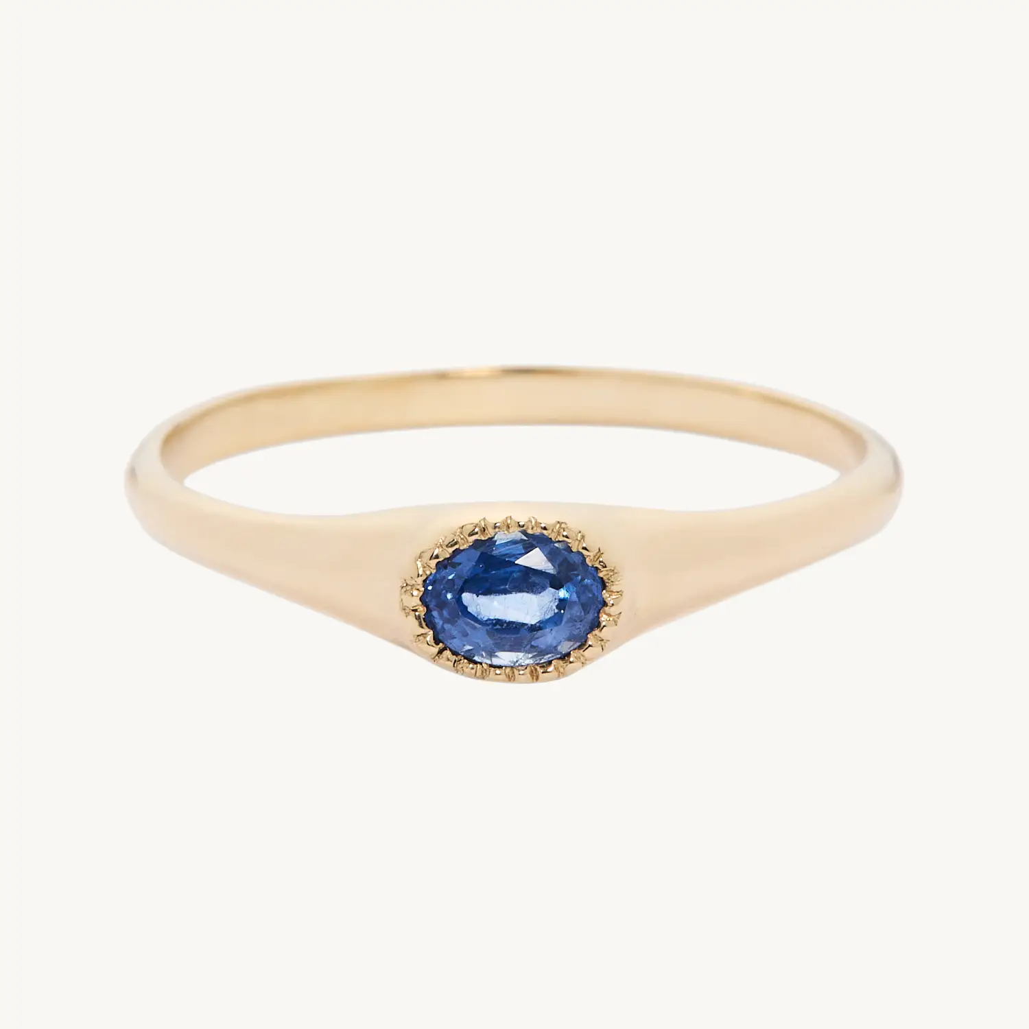 Galene Sapphire Signet Ring